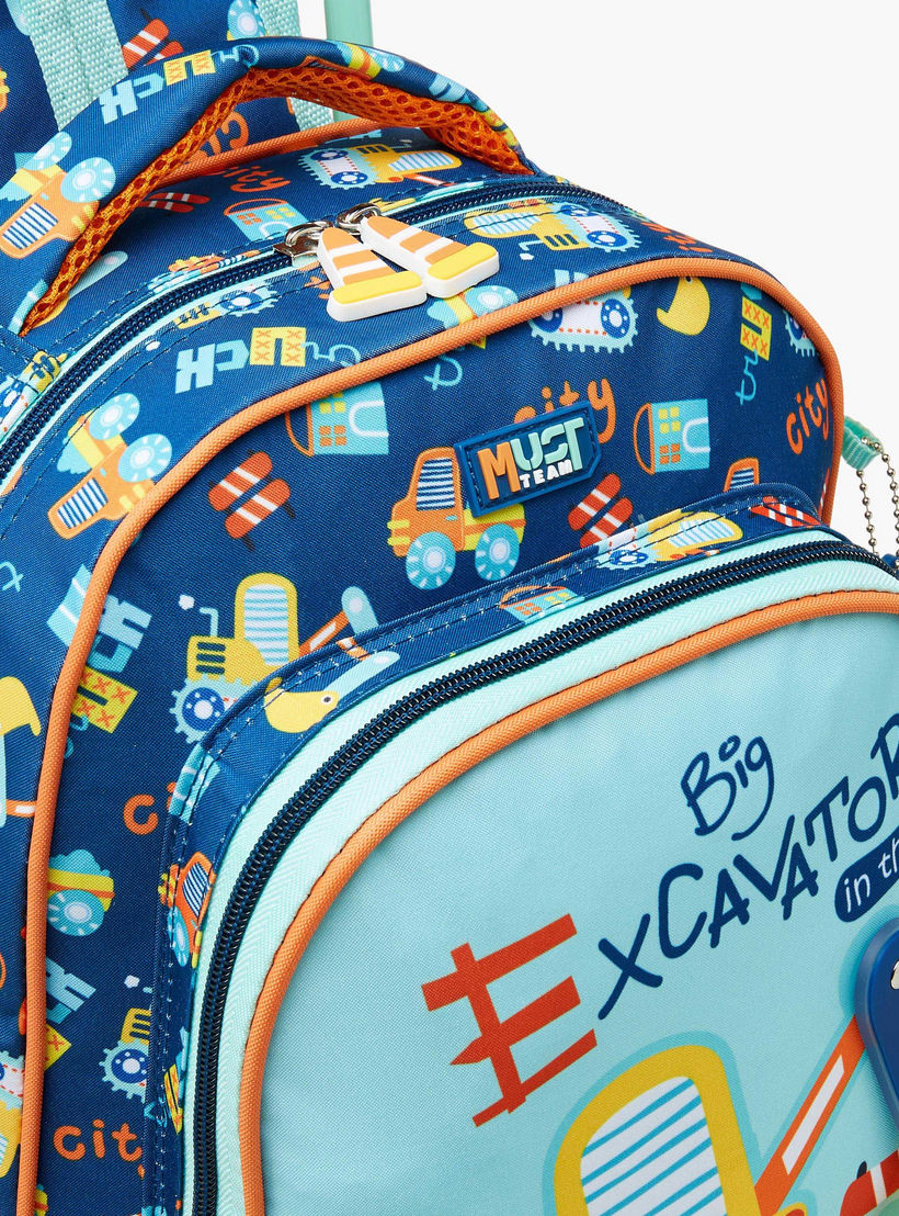شنطة ترولي للأولاد 2-5 سنوات بمقبض قابل للسحب وتصميم سيارات من ماست-school-bagsandbackpacks-trolleybags-image-8