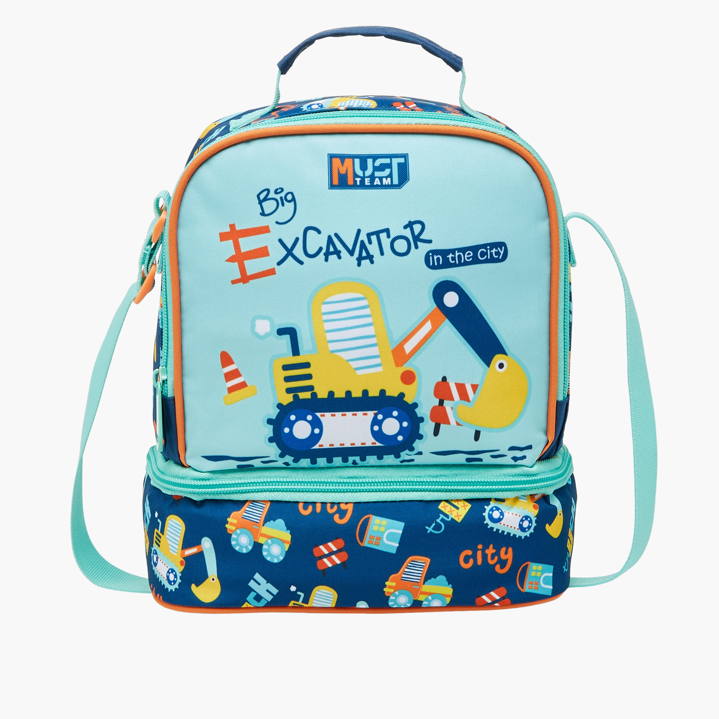 MUST Printed Lunch Bag with Adjustable Strap and Zip Closure-school-lunchessentials-lunchbags-image-1
