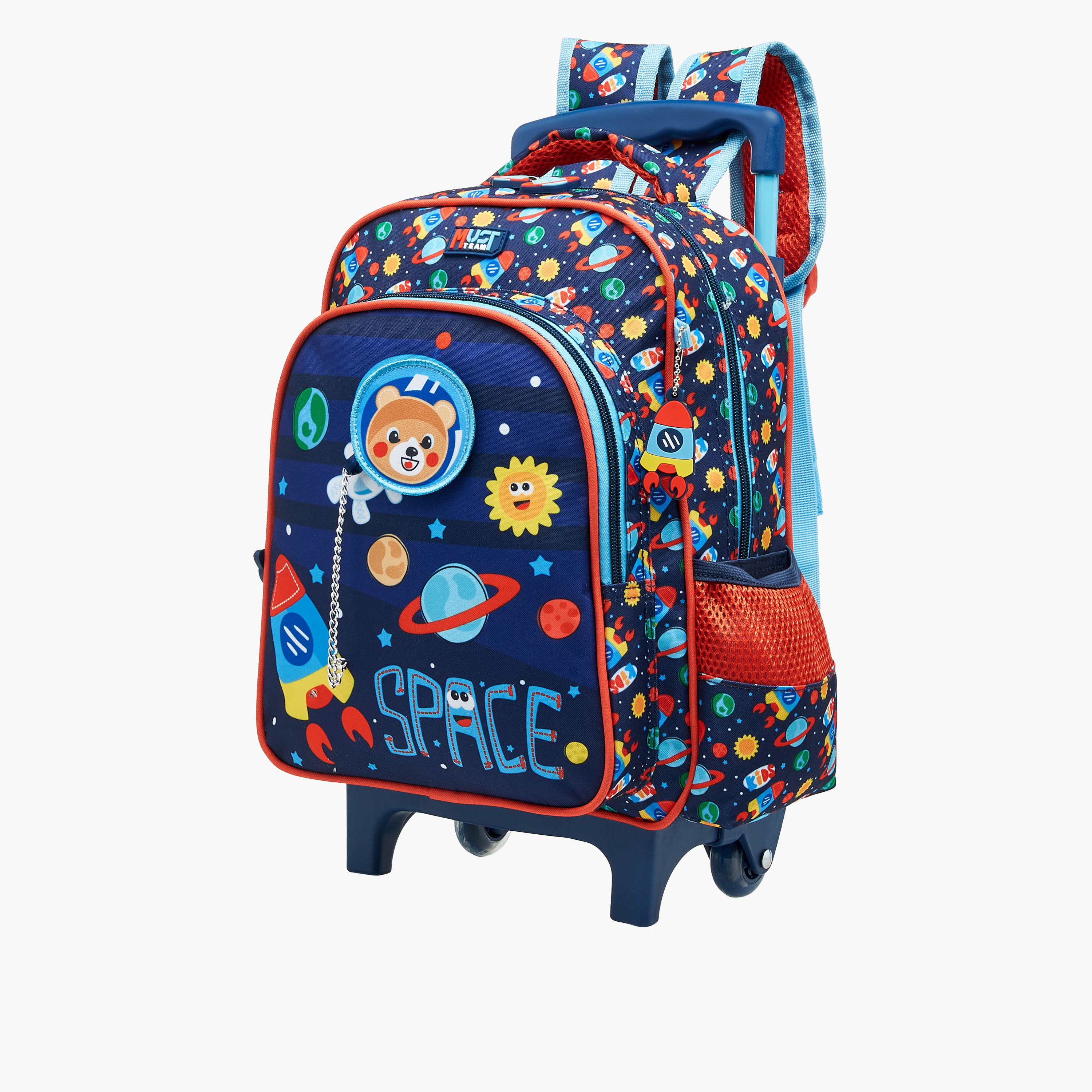 MUST Space Trolley Bag for Boys 2-5 Years with Retractable Handle -school-bagsandbackpacks-trolleybags-image-3