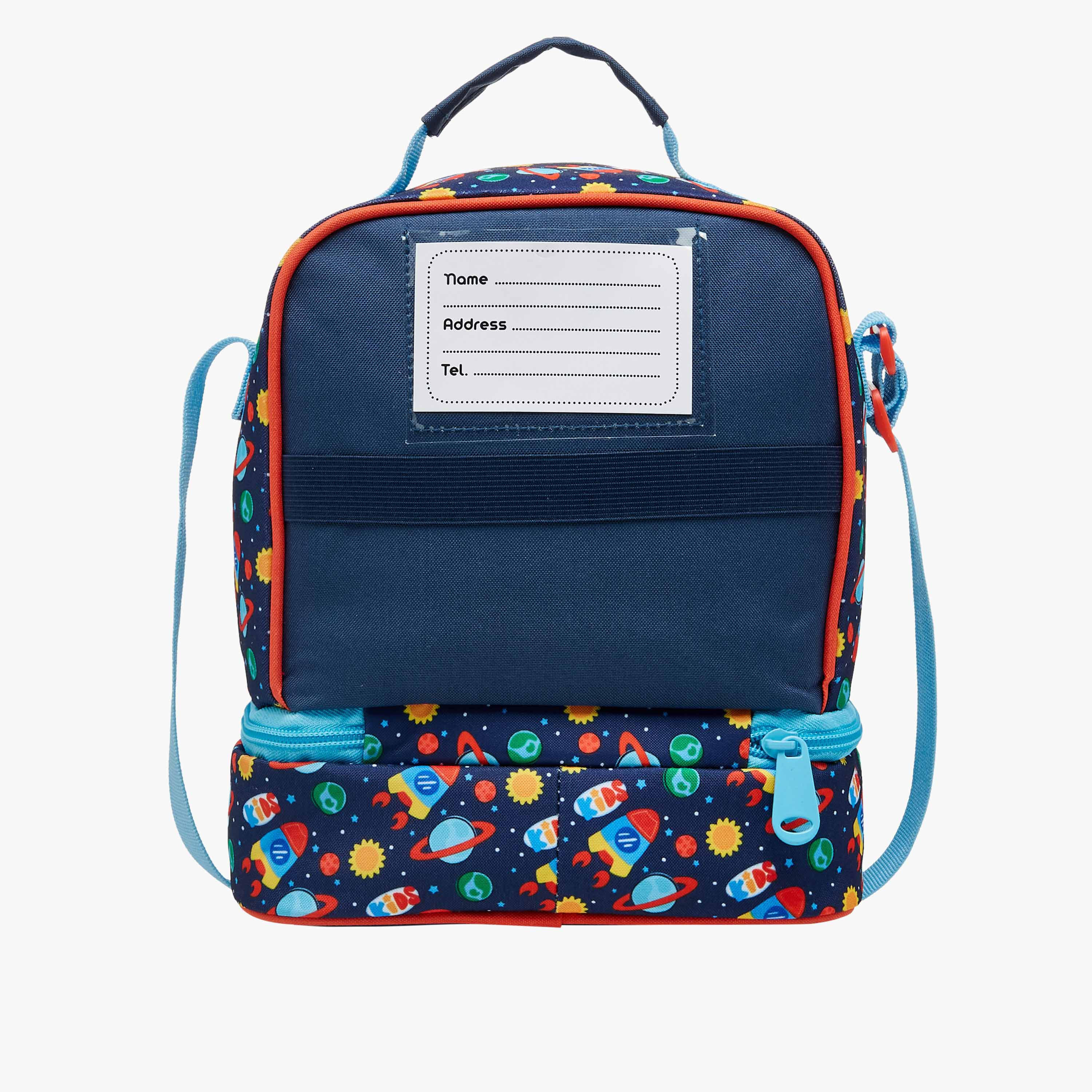MUST Space Print Lunch Bag with Adjustable Strap and Zip Closure-school-lunchessentials-lunchbags-image-3