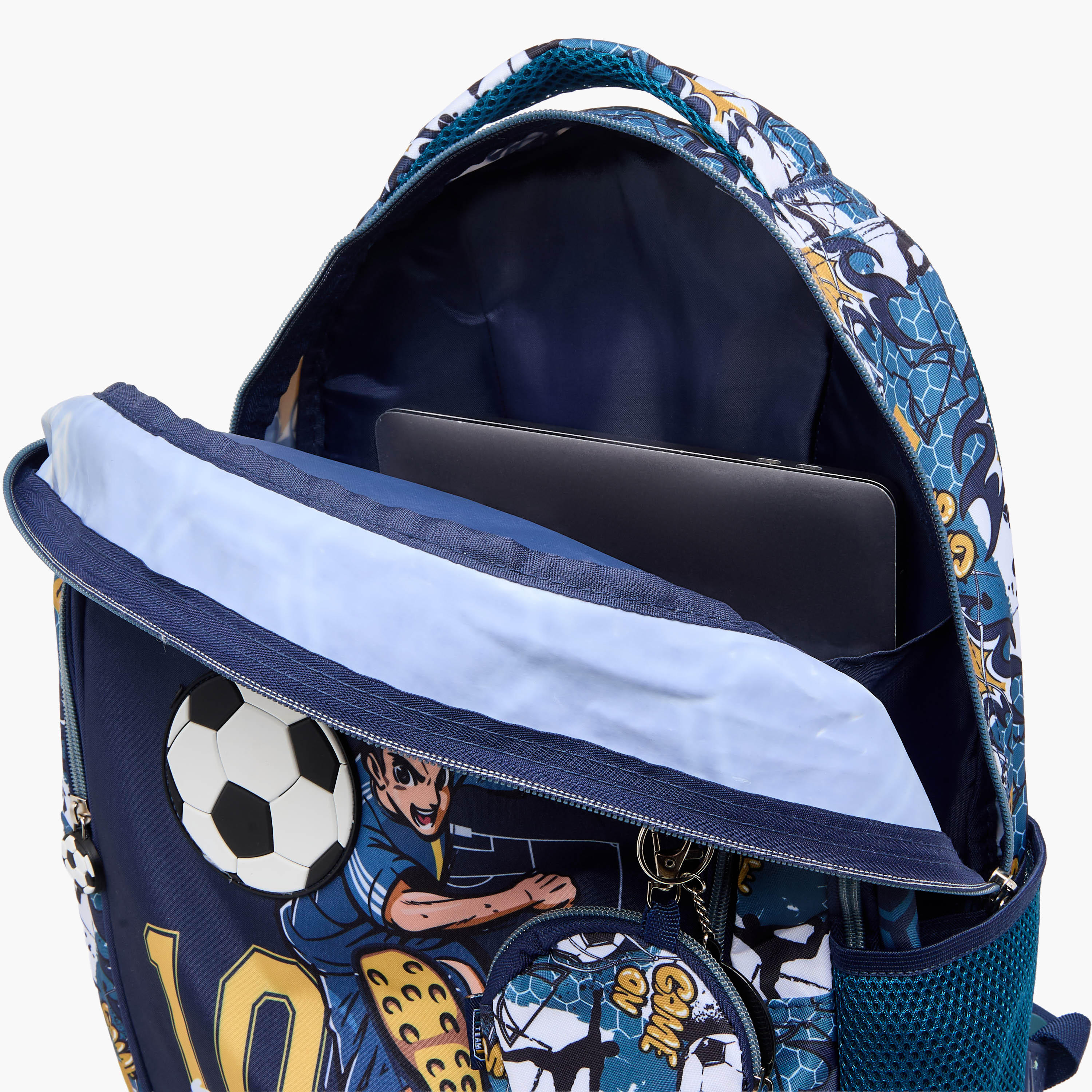 MUST Football Print School Backpack with Adjustable Shoulder Straps - 32x18x43 cms-school-bagsandbackpacks-backpacks-image-10