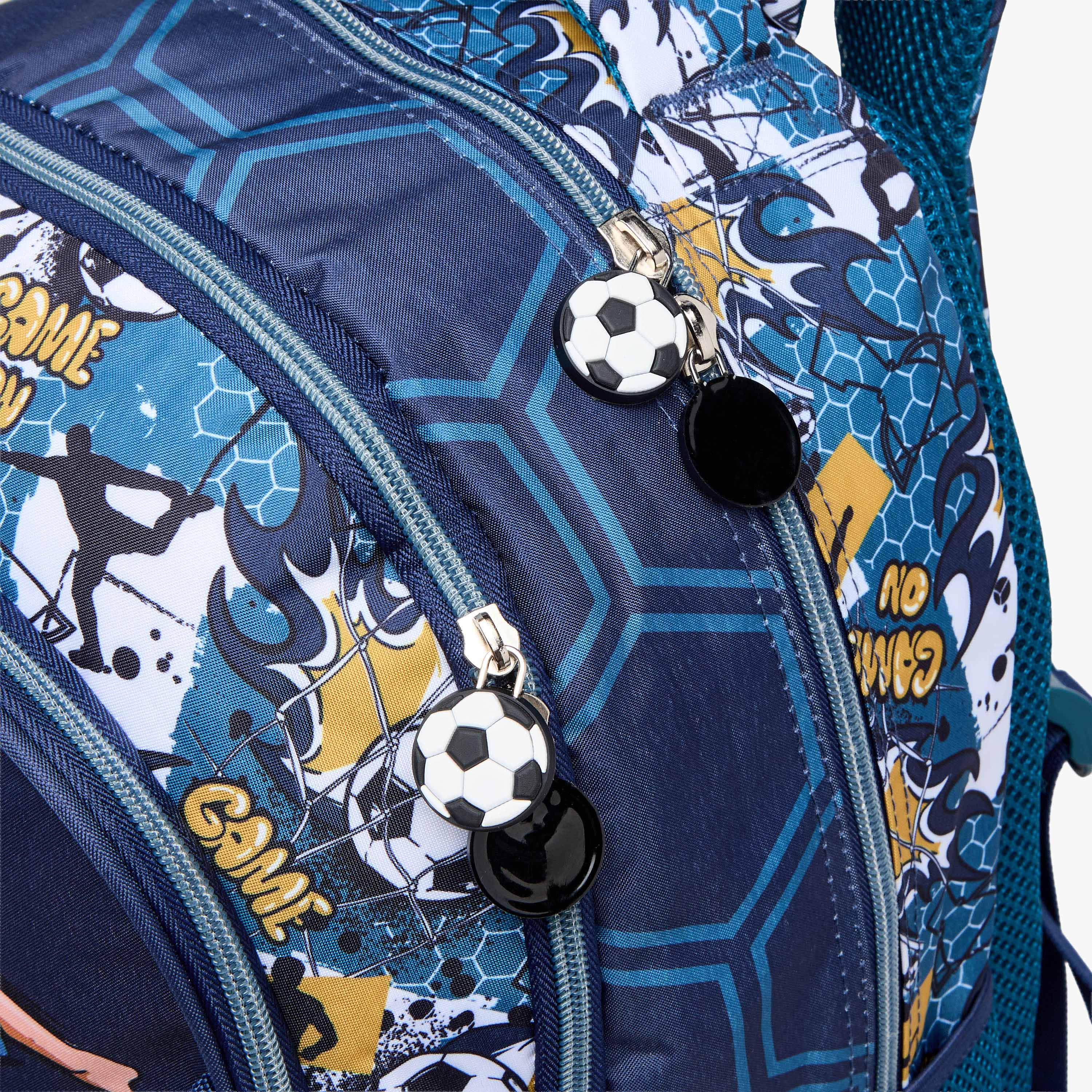 MUST Football Print School Backpack with Adjustable Shoulder Straps - 32x18x43 cms-school-bagsandbackpacks-backpacks-image-6