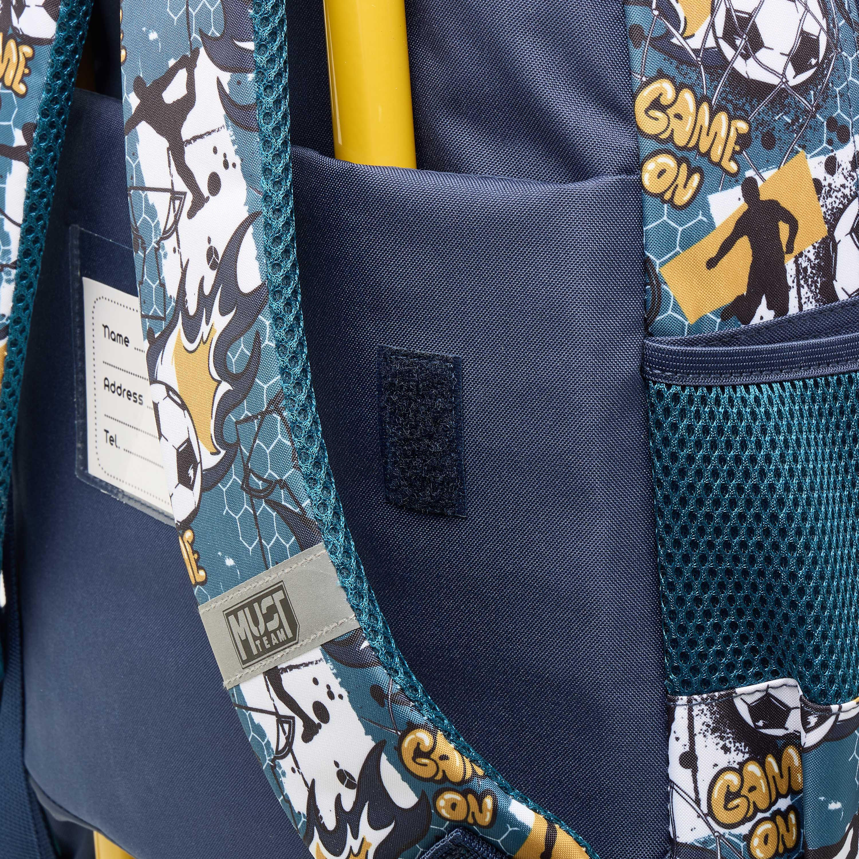 MUST Football Print Trolley Backpack with Retractable Handle -34x20x44 cms-school-bagsandbackpacks-trolleybags-image-13