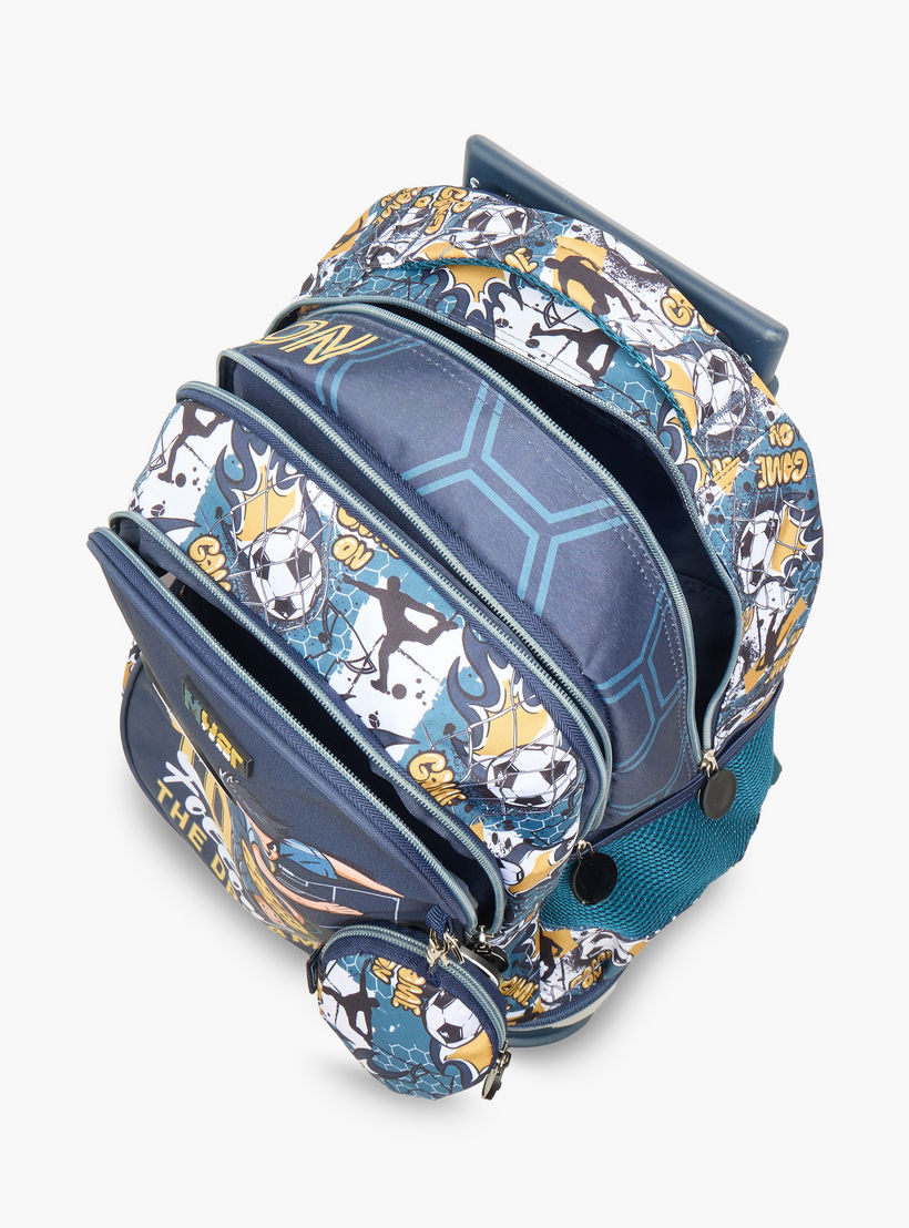 MUST Football Print Trolley Backpack with Retractable Handle -34x20x44 cms-school-bagsandbackpacks-trolleybags-image-16