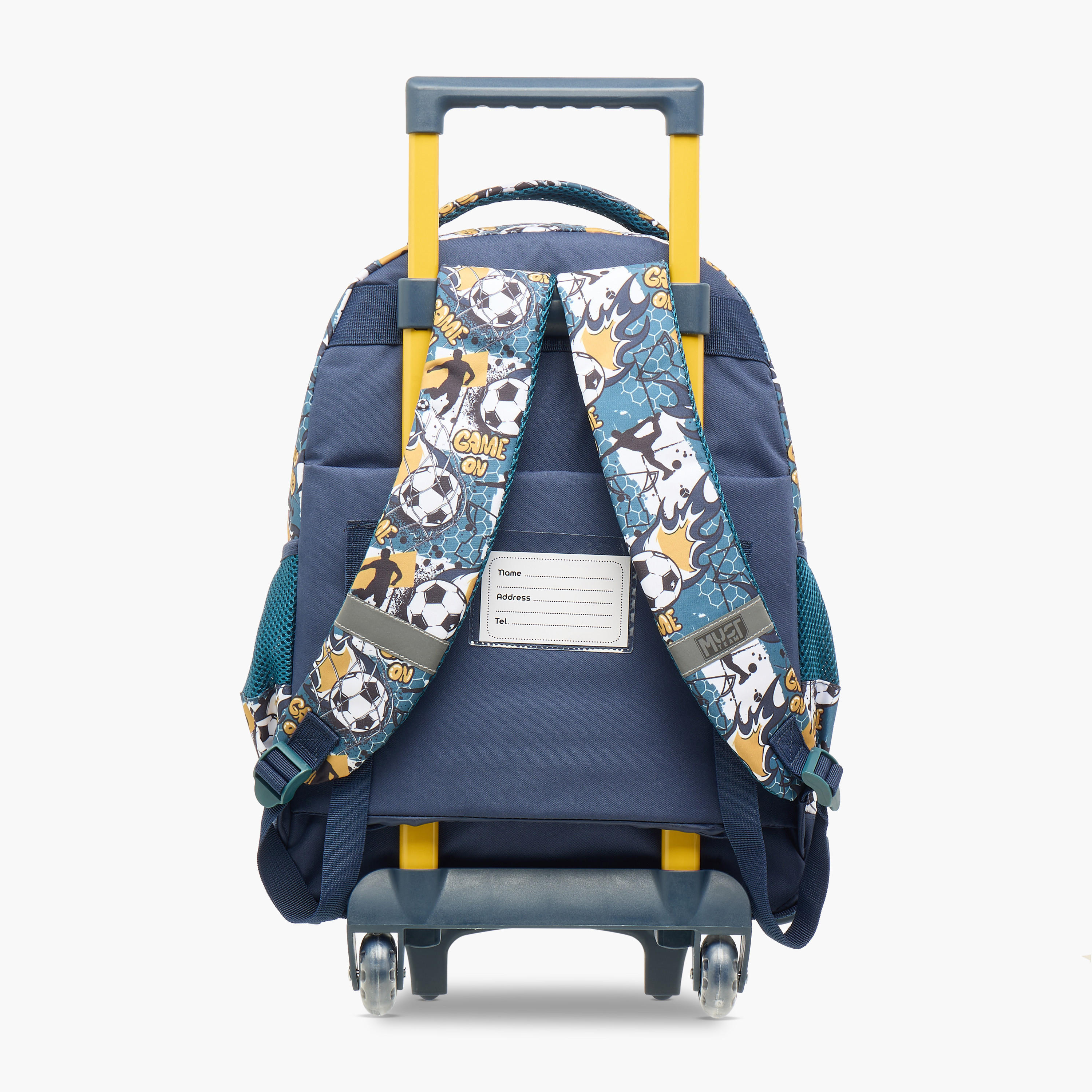 MUST Football Print Trolley Backpack with Retractable Handle -34x20x44 cms-school-bagsandbackpacks-trolleybags-image-7