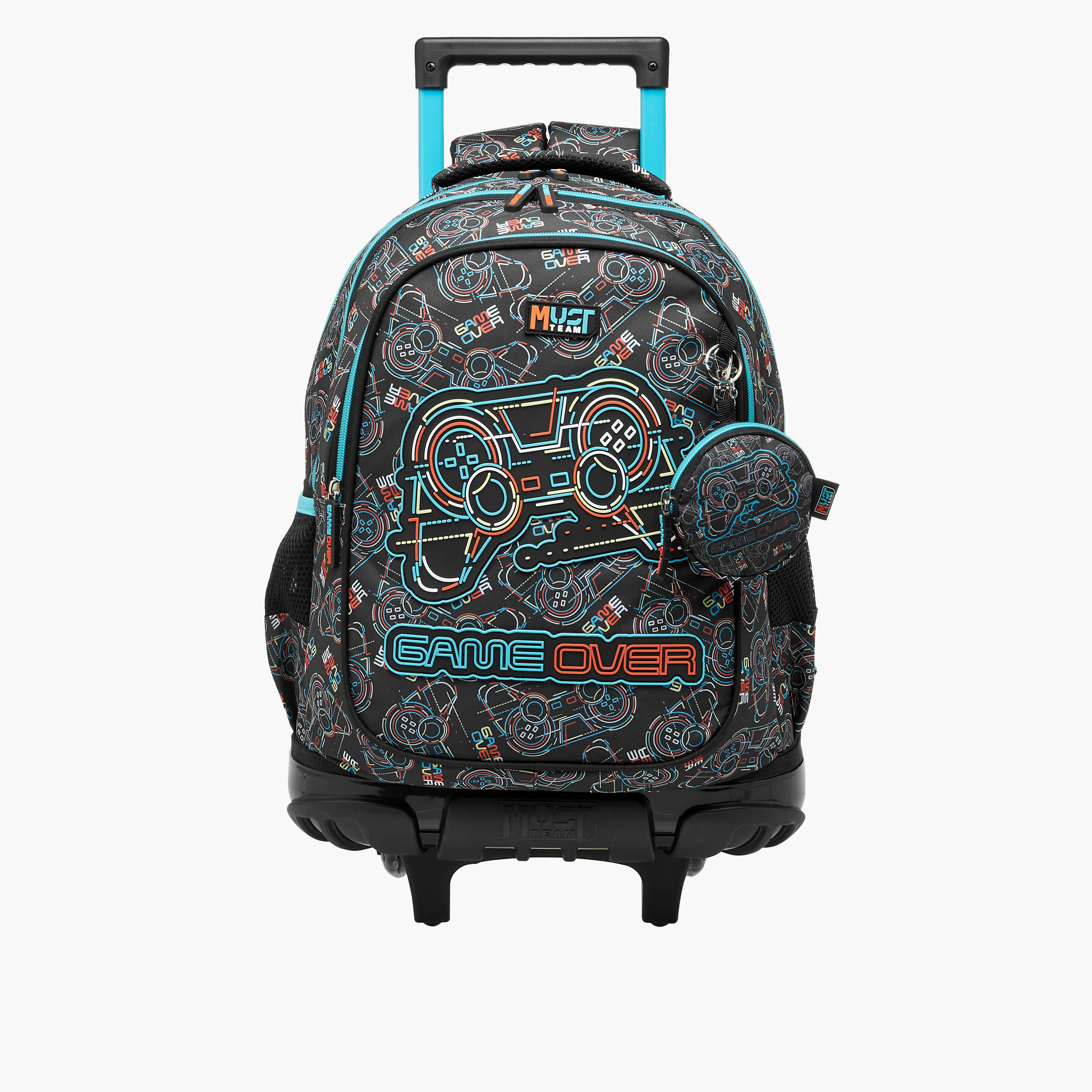 شنطة ترولي للأولاد 5-8 سنوات بمقبض قابل للسحب وتصميم ألعاب من ماست-school-bagsandbackpacks-trolleybags-image-1