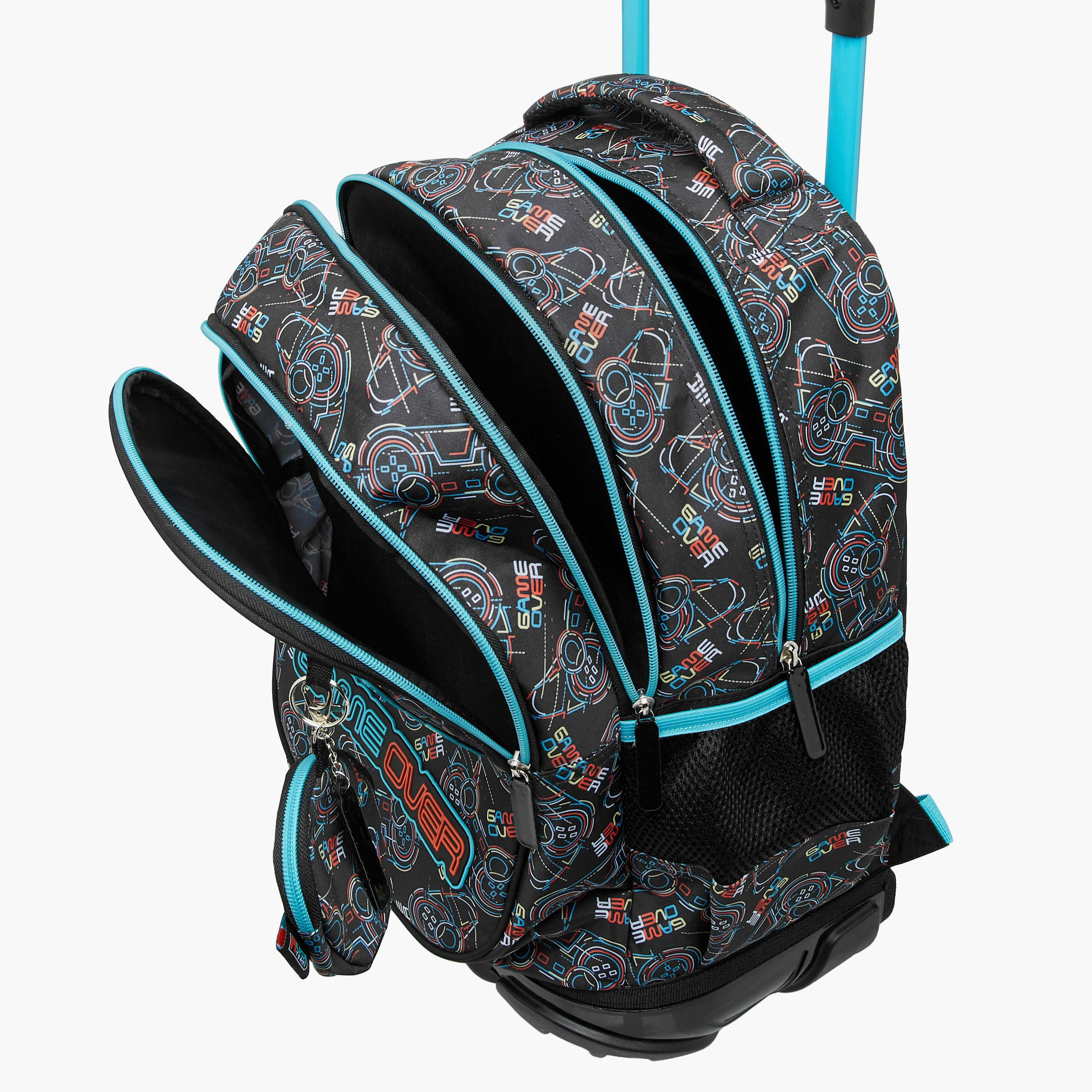 شنطة ترولي للأولاد 5-8 سنوات بمقبض قابل للسحب وتصميم ألعاب من ماست-school-bagsandbackpacks-trolleybags-image-11