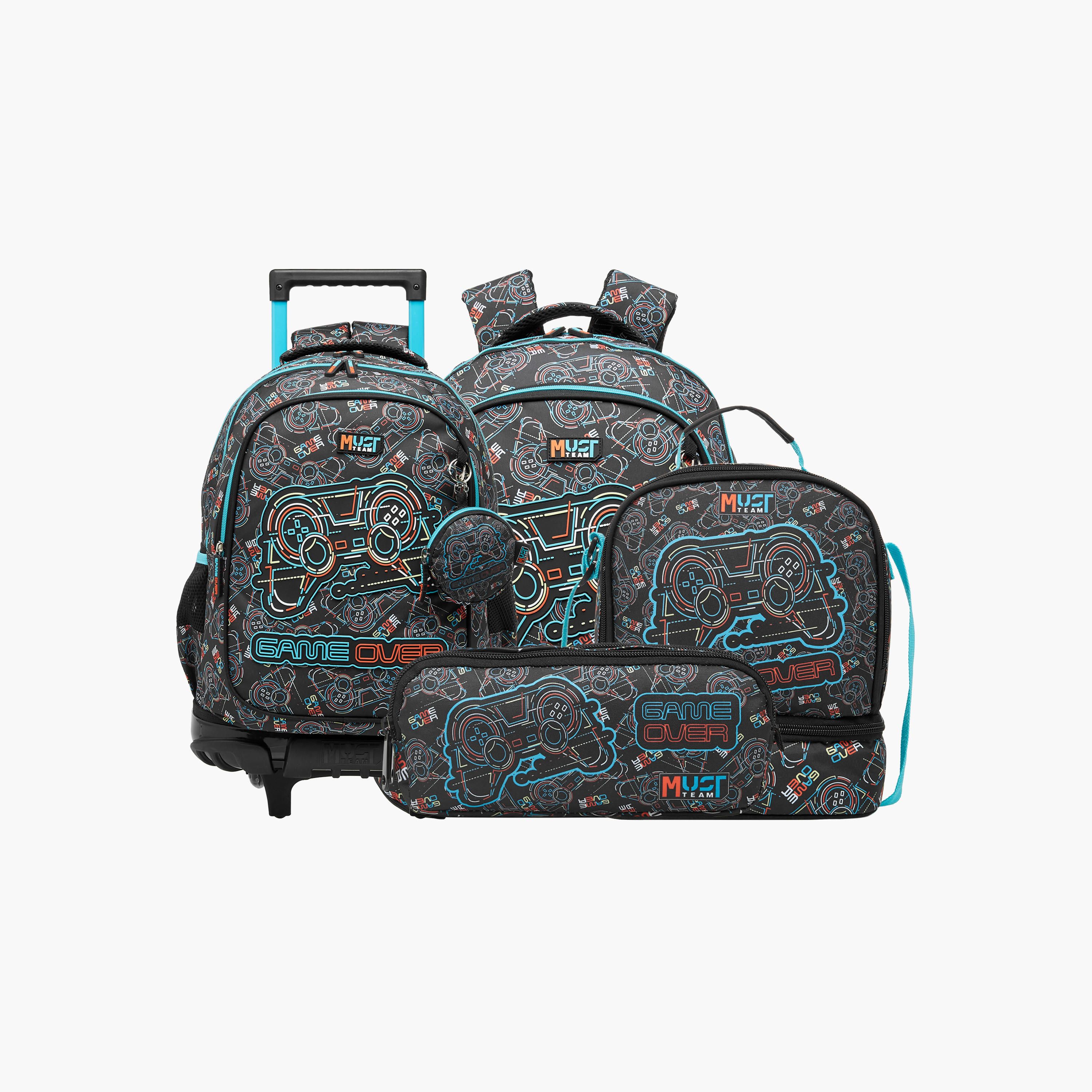 شنطة ترولي للأولاد 5-8 سنوات بمقبض قابل للسحب وتصميم ألعاب من ماست-school-bagsandbackpacks-trolleybags-image-13