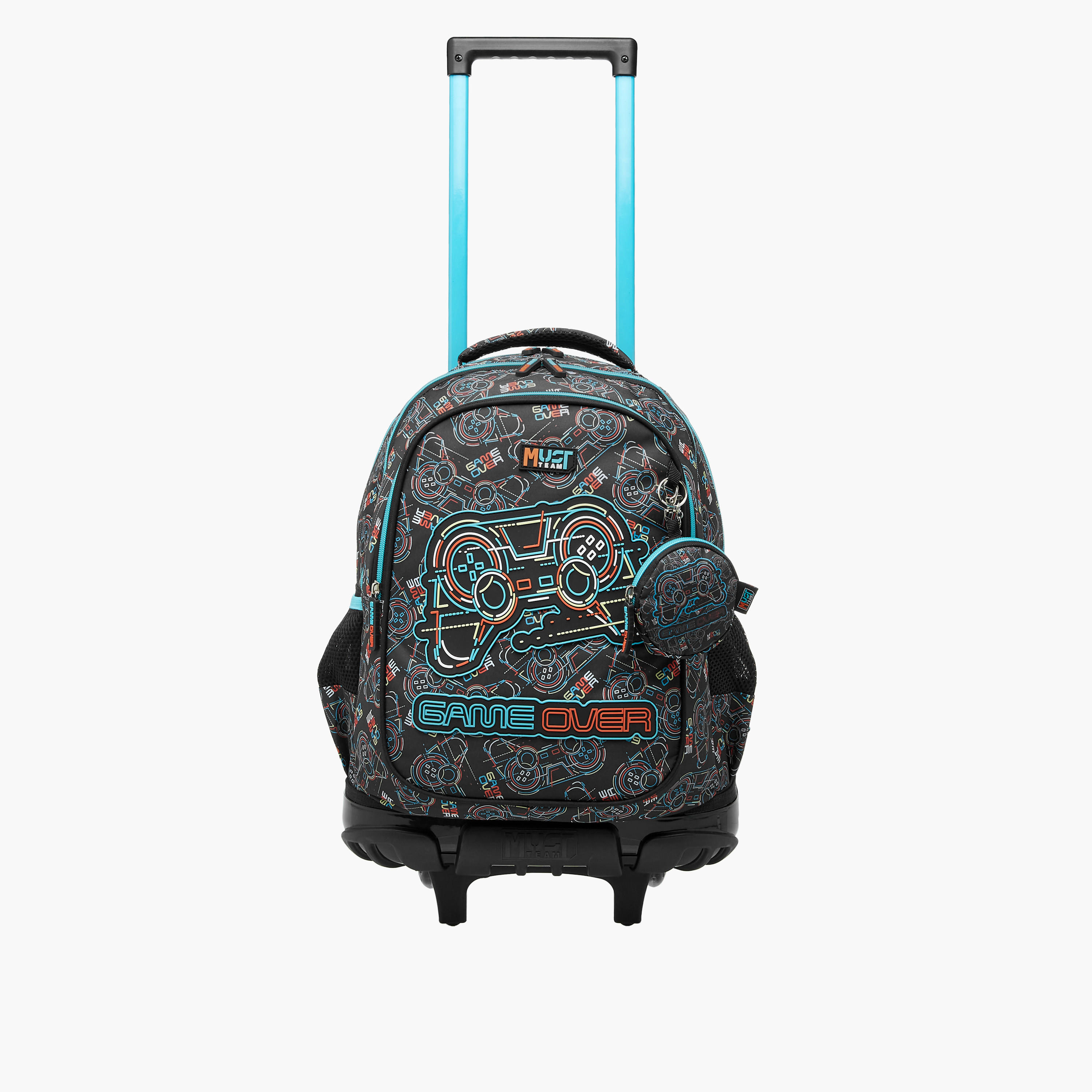 شنطة ترولي للأولاد 5-8 سنوات بمقبض قابل للسحب وتصميم ألعاب من ماست-school-bagsandbackpacks-trolleybags-image-2