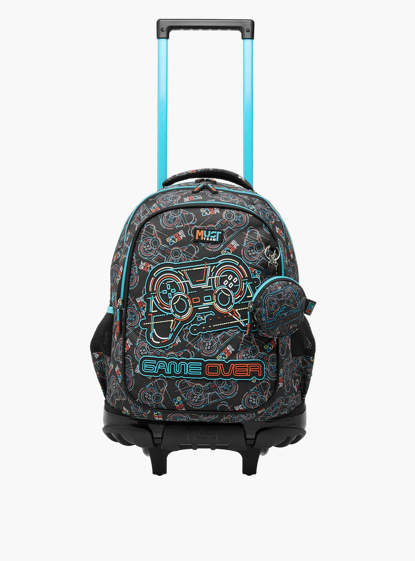 شنطة ترولي للأولاد 5-8 سنوات بمقبض قابل للسحب وتصميم ألعاب من ماست-school-bagsandbackpacks-trolleybags-image-2