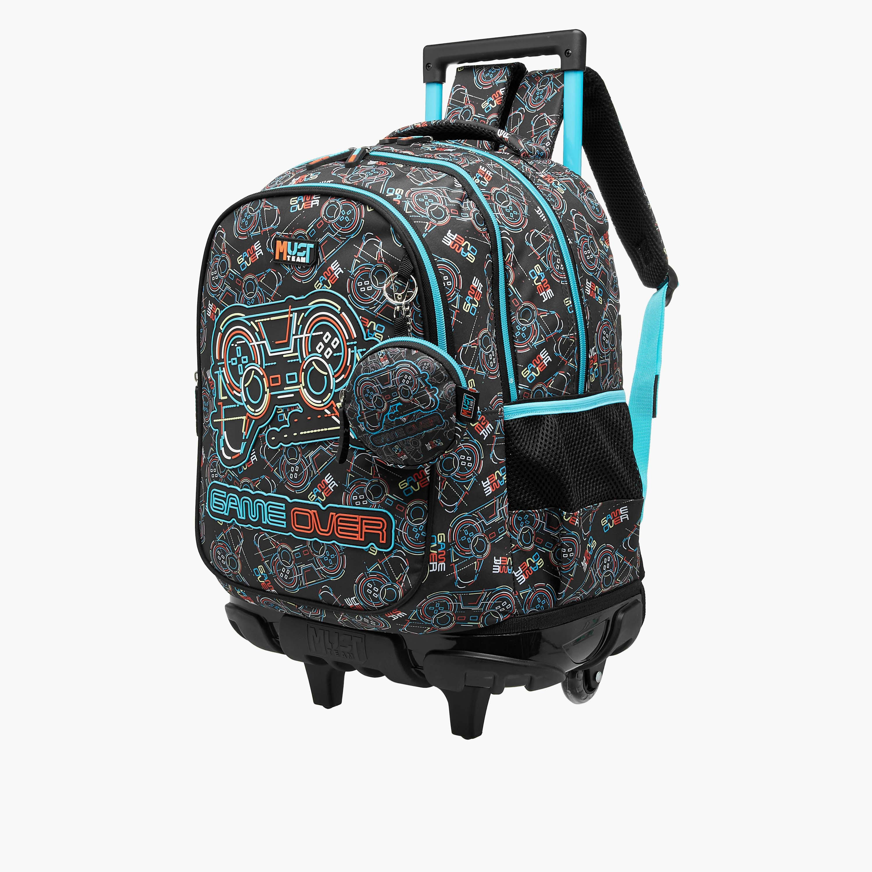 شنطة ترولي للأولاد 5-8 سنوات بمقبض قابل للسحب وتصميم ألعاب من ماست-school-bagsandbackpacks-trolleybags-image-3
