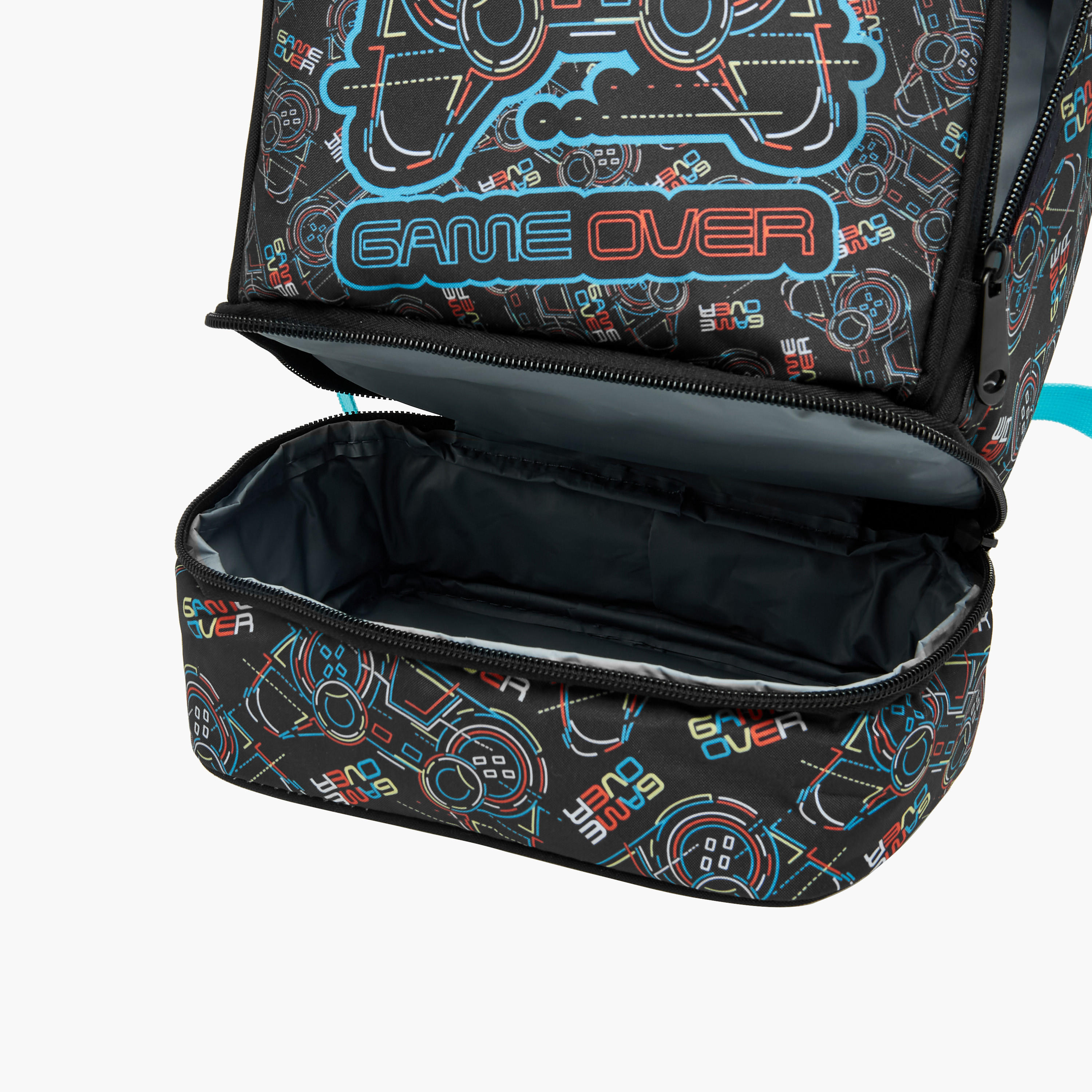 MUST Gamer Print Lunch Bag with Adjustable Strap and Zip Closure-school-lunchessentials-lunchbags-image-6