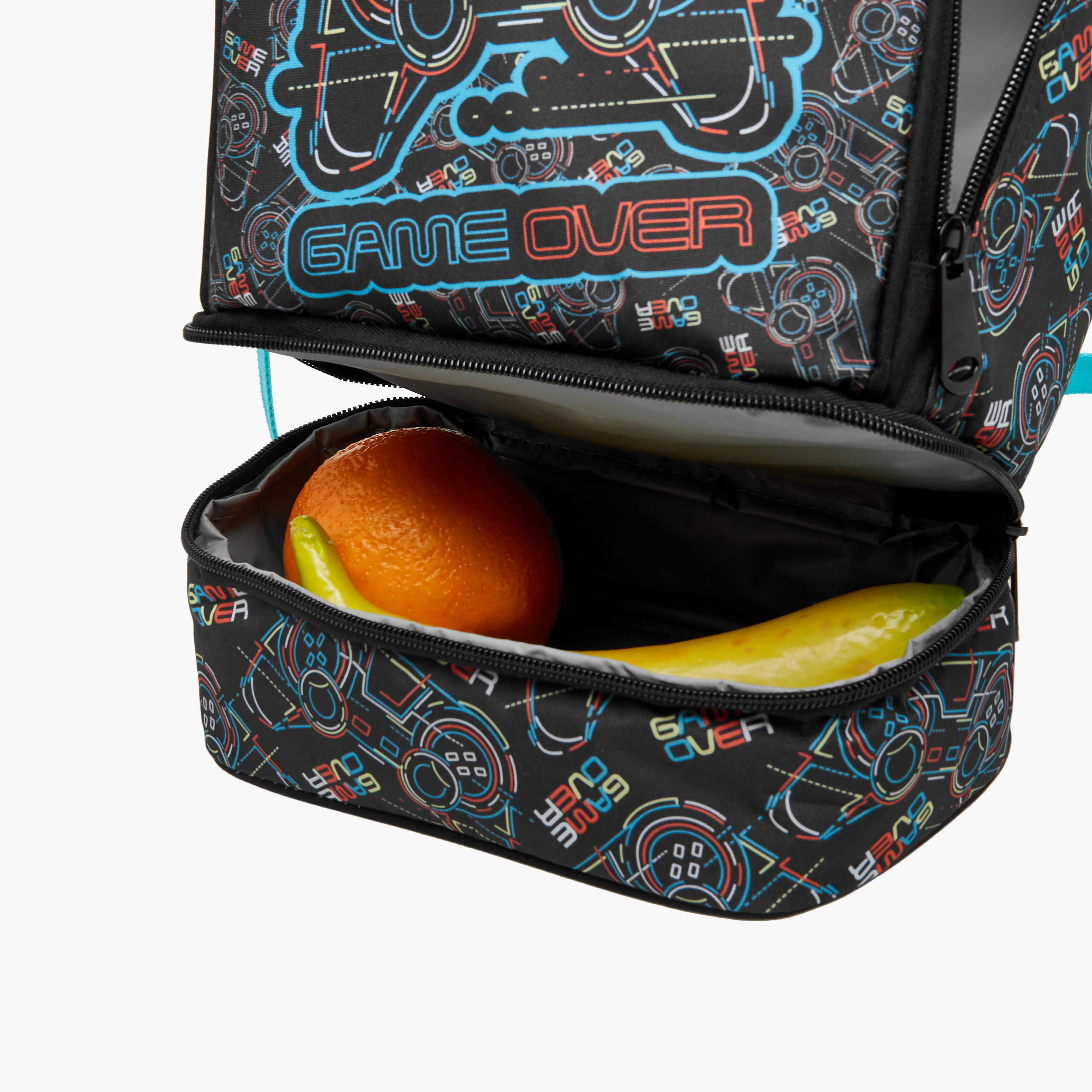 MUST Gamer Print Lunch Bag with Adjustable Strap and Zip Closure-school-lunchessentials-lunchbags-image-7