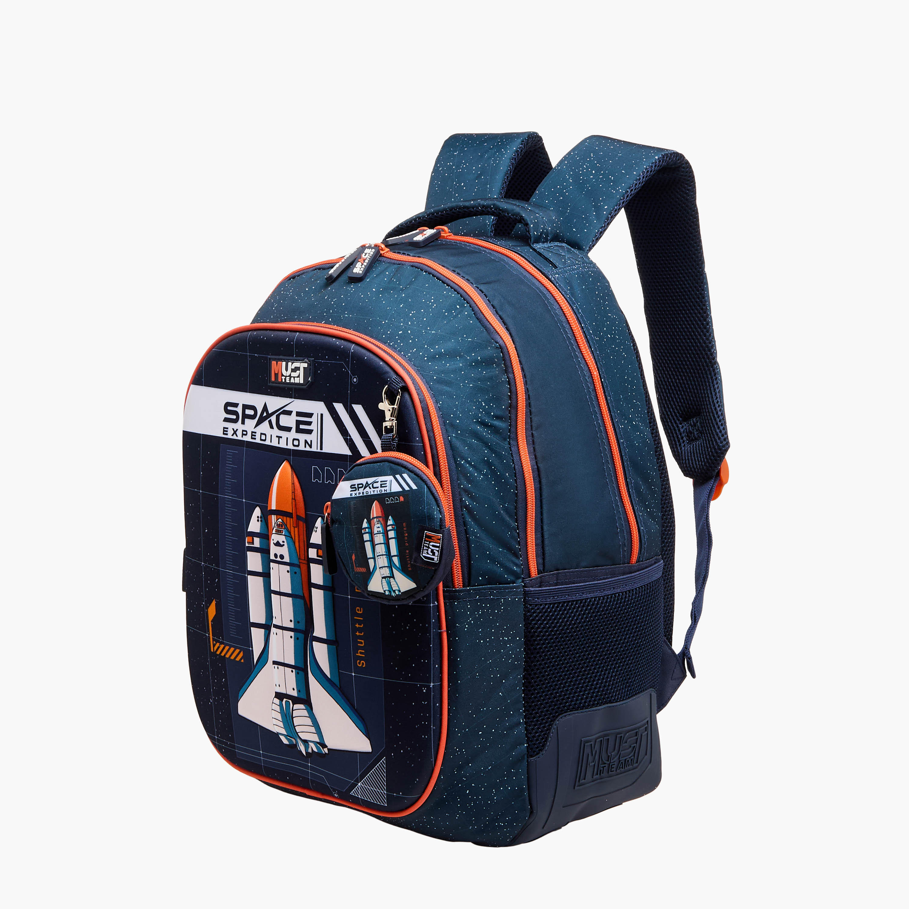 MUST Space Shuttle Print Backpack with Adjustable Shoulder Straps - 32x18x43 cms-school-bagsandbackpacks-backpacks-image-2