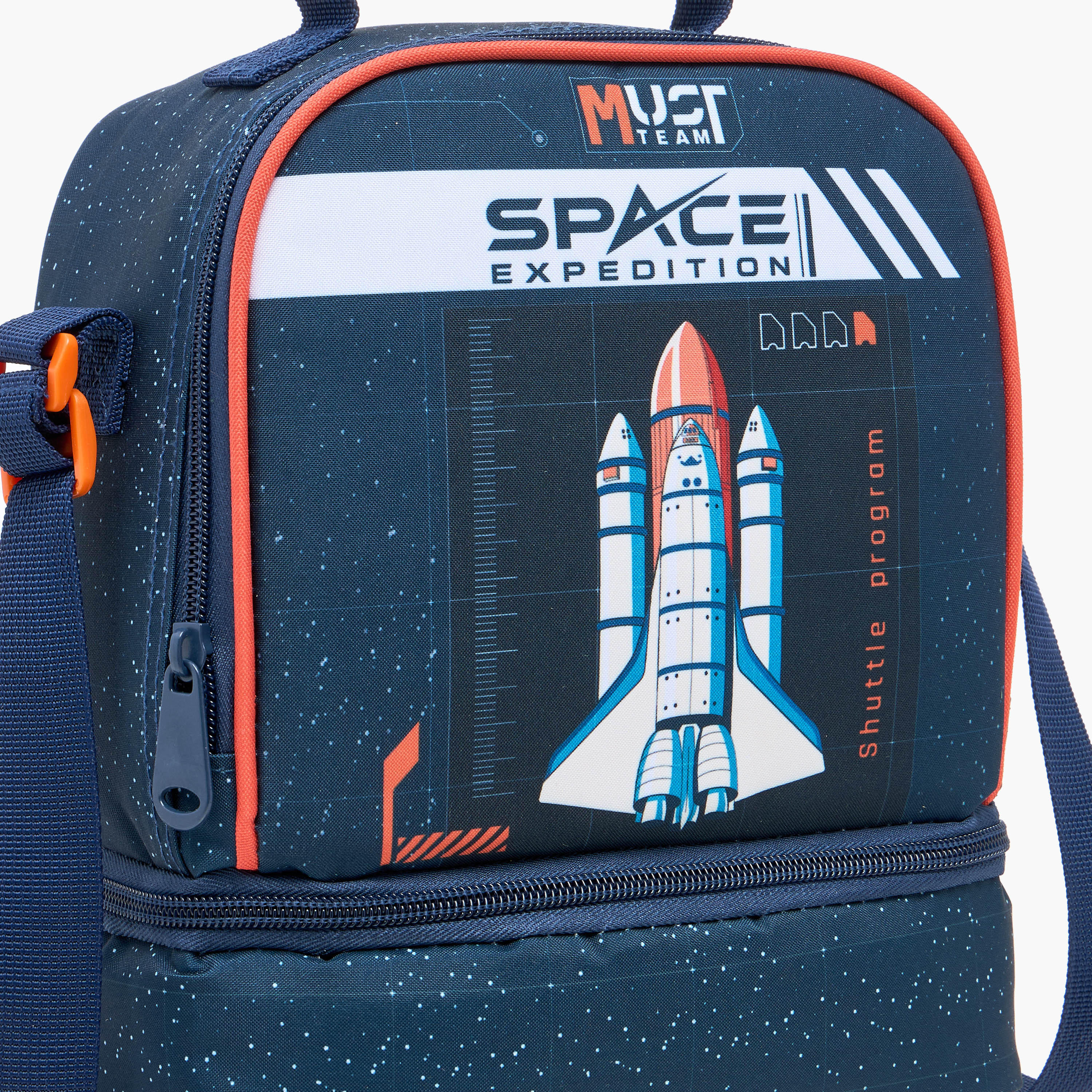 MUST Rocket Print Lunch Bag with Adjustable Strap and Zip Closure-school-lunchessentials-lunchbags-image-5