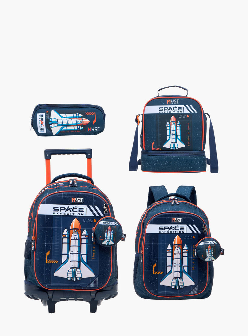 MUST Rocket Print Lunch Bag with Adjustable Strap and Zip Closure-school-lunchessentials-lunchbags-image-8