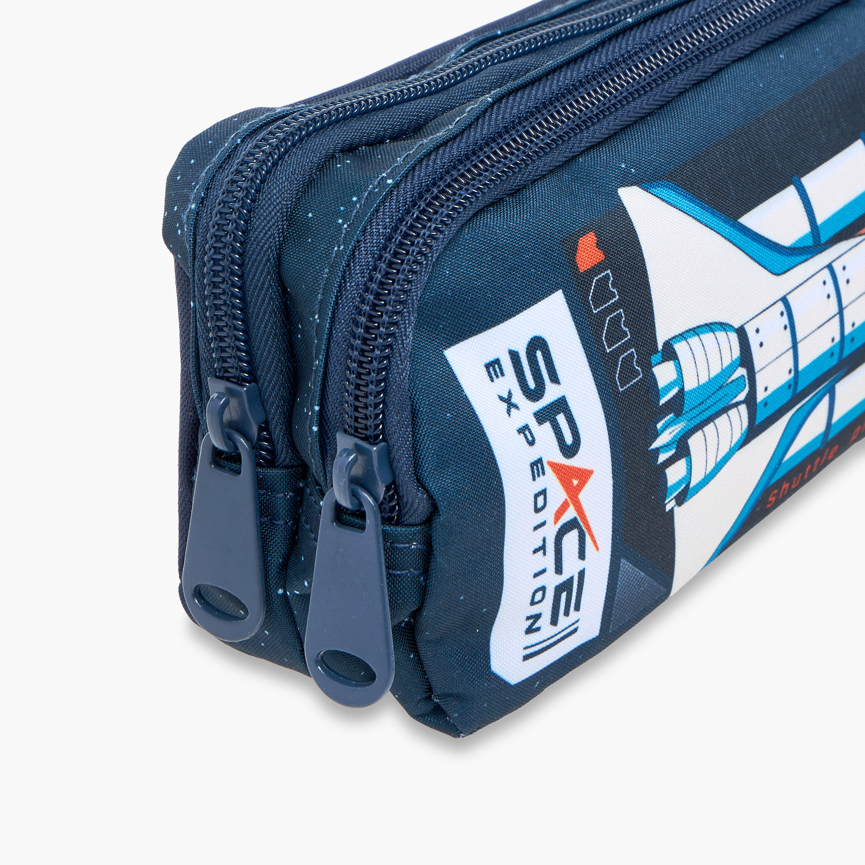 MUST Space Rocket Print Pencil Pouch with Zip Closure-school-stationery-pencilcases-image-3
