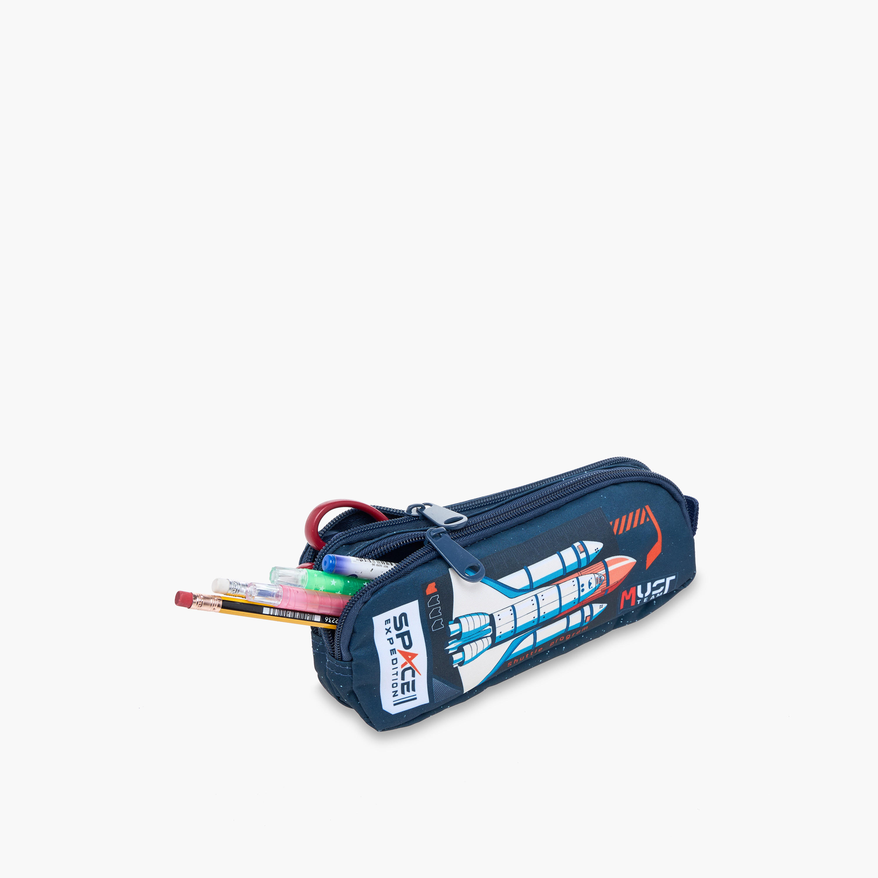 MUST Space Rocket Print Pencil Pouch with Zip Closure-school-stationery-pencilcases-image-5