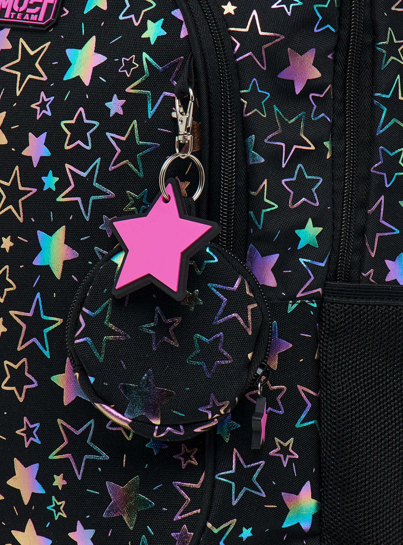 شنطة ترولي للبنات 5-8 سنوات بمقبض قابل للسحب وطبعات من ماست-school-bagsandbackpacks-trolleybags-image-12