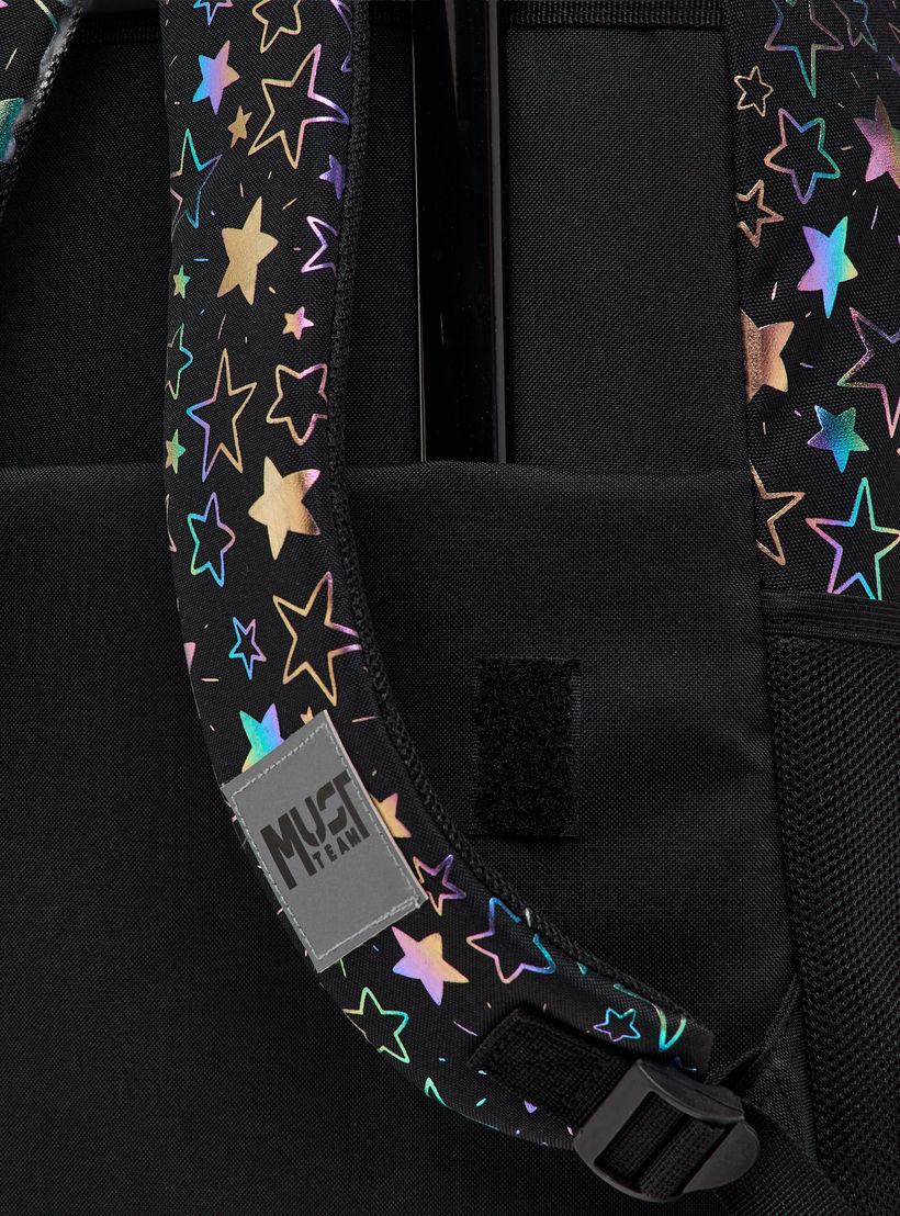 شنطة ترولي للبنات 5-8 سنوات بمقبض قابل للسحب وطبعات من ماست-school-bagsandbackpacks-trolleybags-image-14