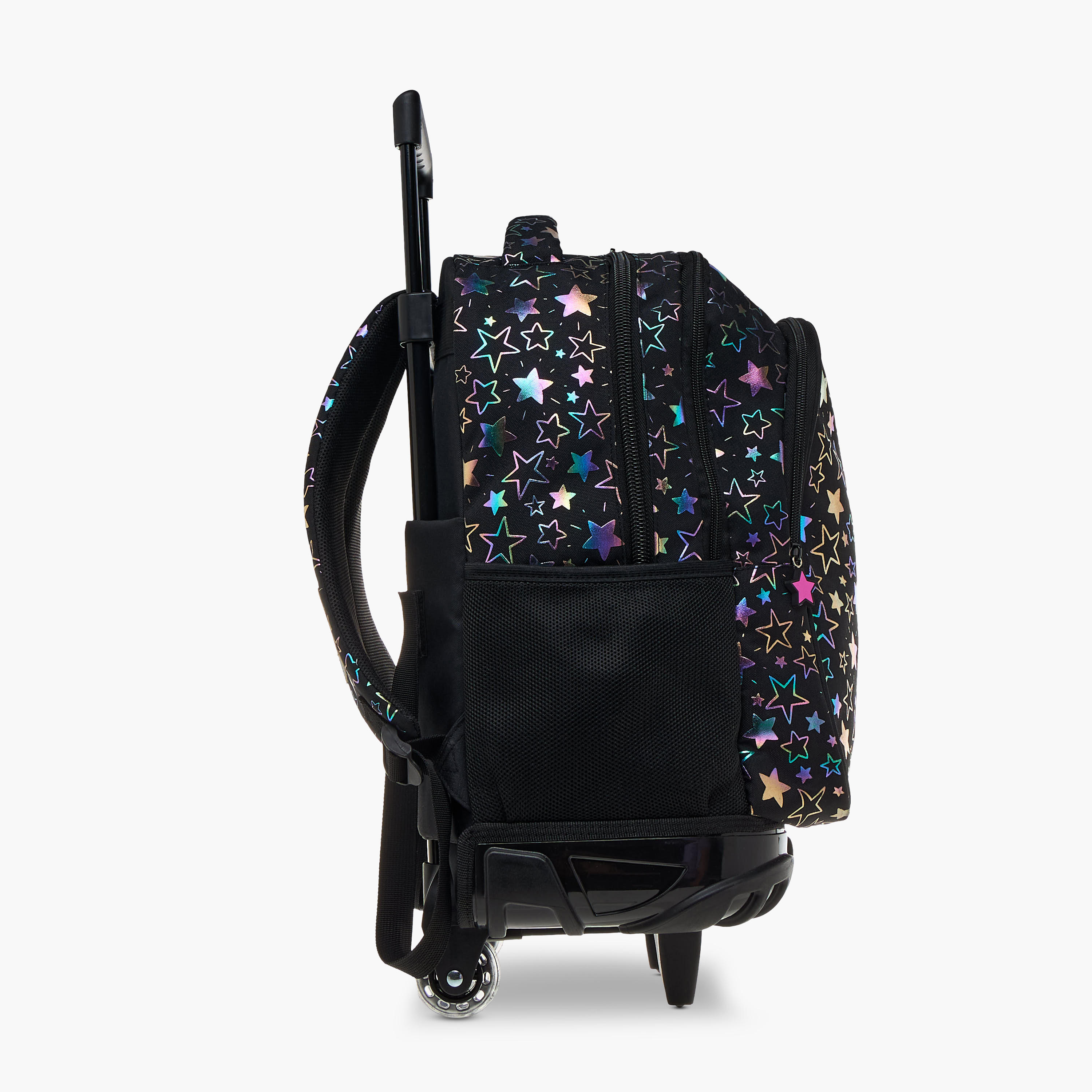 شنطة ترولي للبنات 5-8 سنوات بمقبض قابل للسحب وطبعات من ماست-school-bagsandbackpacks-trolleybags-image-5