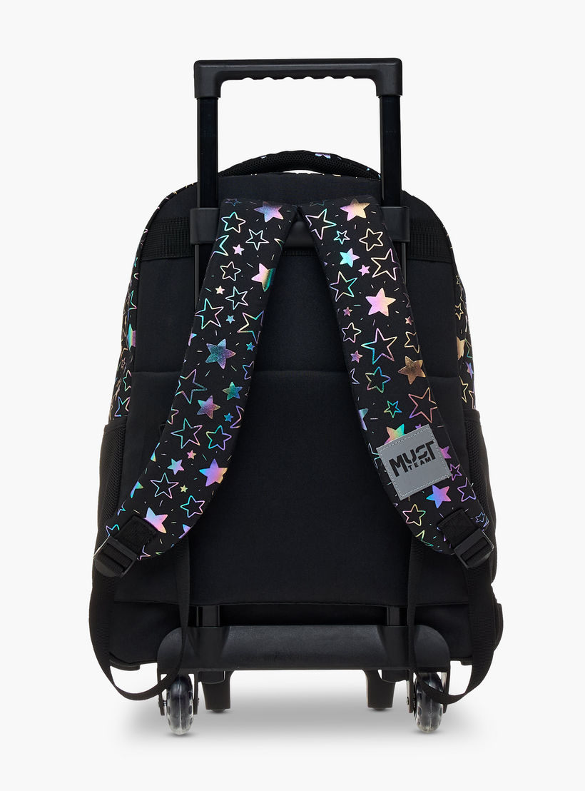 شنطة ترولي للبنات 5-8 سنوات بمقبض قابل للسحب وطبعات من ماست-school-bagsandbackpacks-trolleybags-image-7