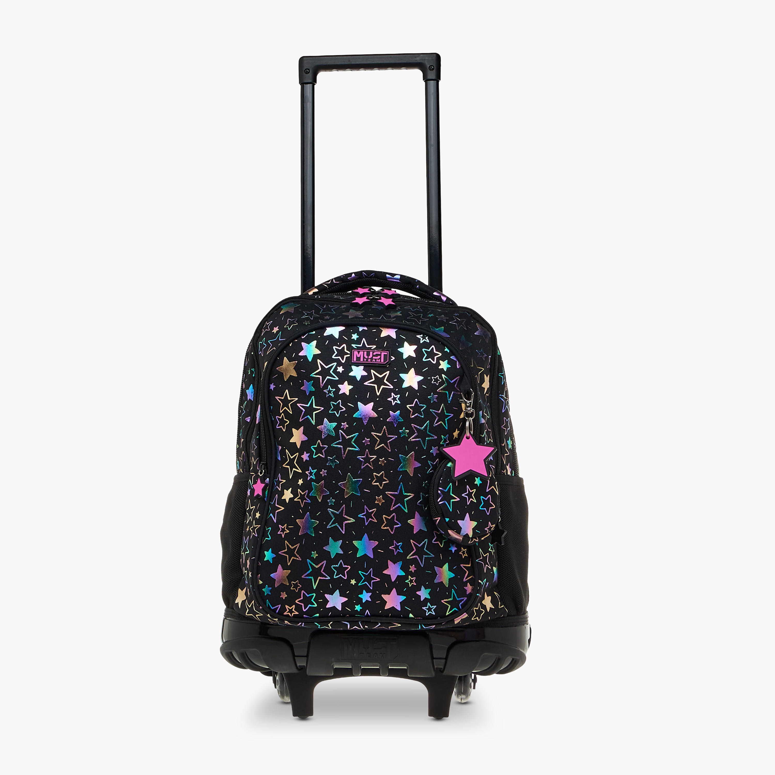 شنطة ترولي للبنات 5-8 سنوات بمقبض قابل للسحب وطبعات من ماست-school-bagsandbackpacks-trolleybags-image-9