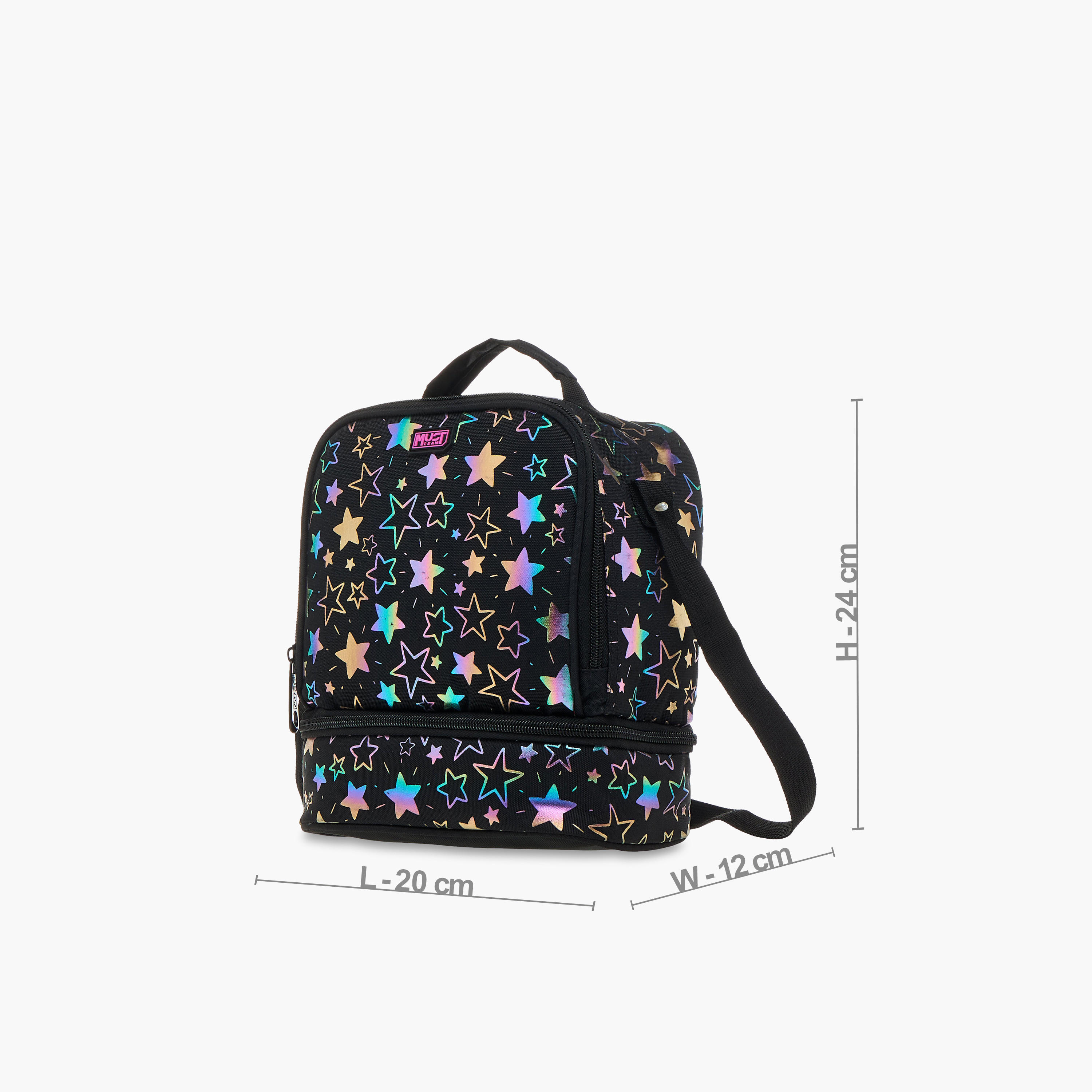 MUST Star Print Lunch Bag with Zip Closure-school-lunchessentials-lunchbags-image-2