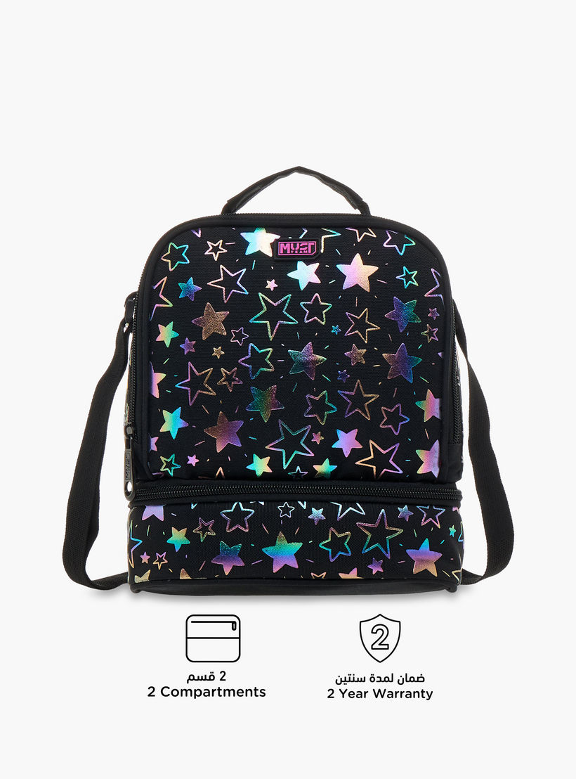 MUST Star Print Lunch Bag with Zip Closure-school-lunchessentials-lunchbags-image-4
