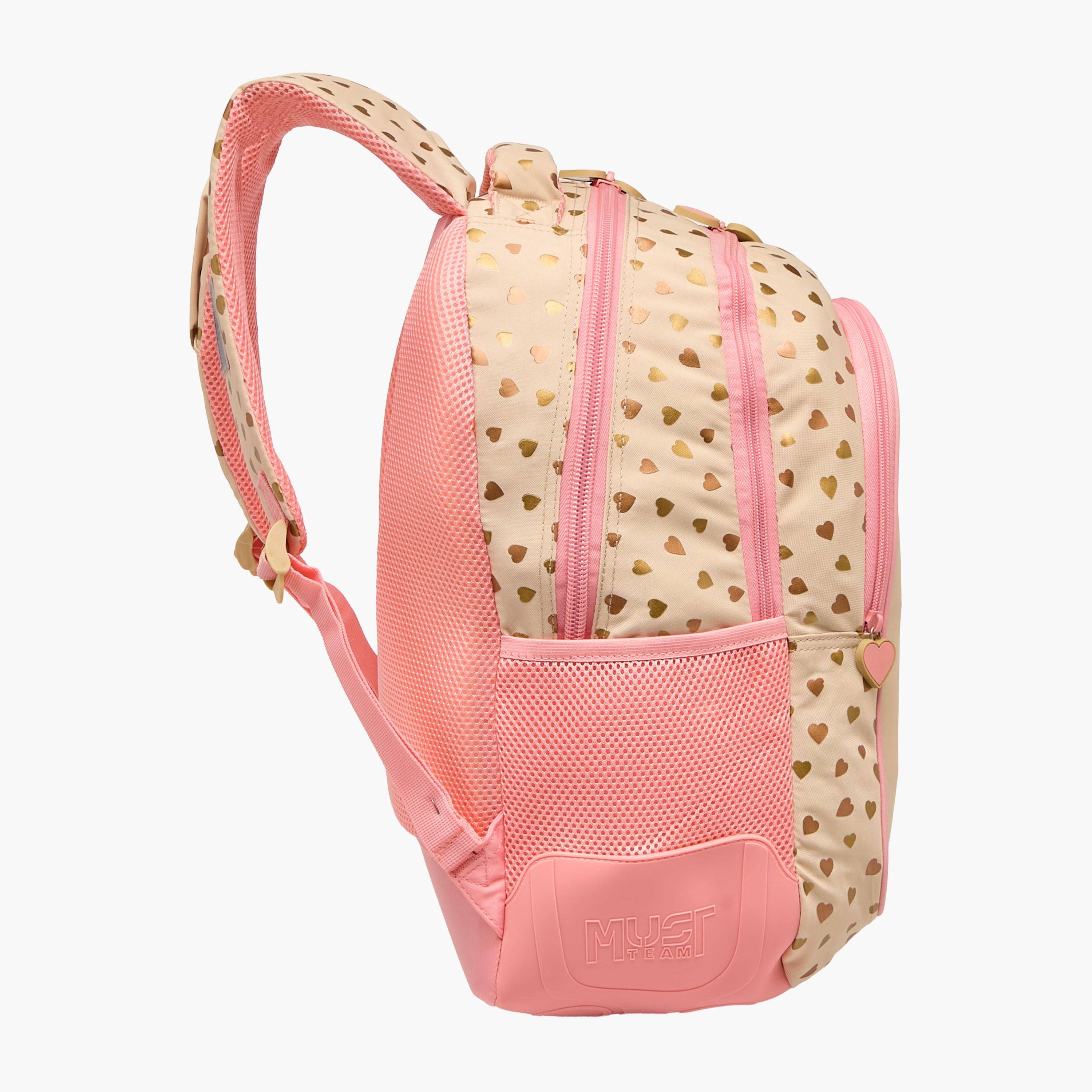 شنطة ظهر بطبعات فراشة وحمالات قابلة للتعديل وسحاب إغلاق من ماست - 32x18x43 سم-school-bagsandbackpacks-backpacks-image-3