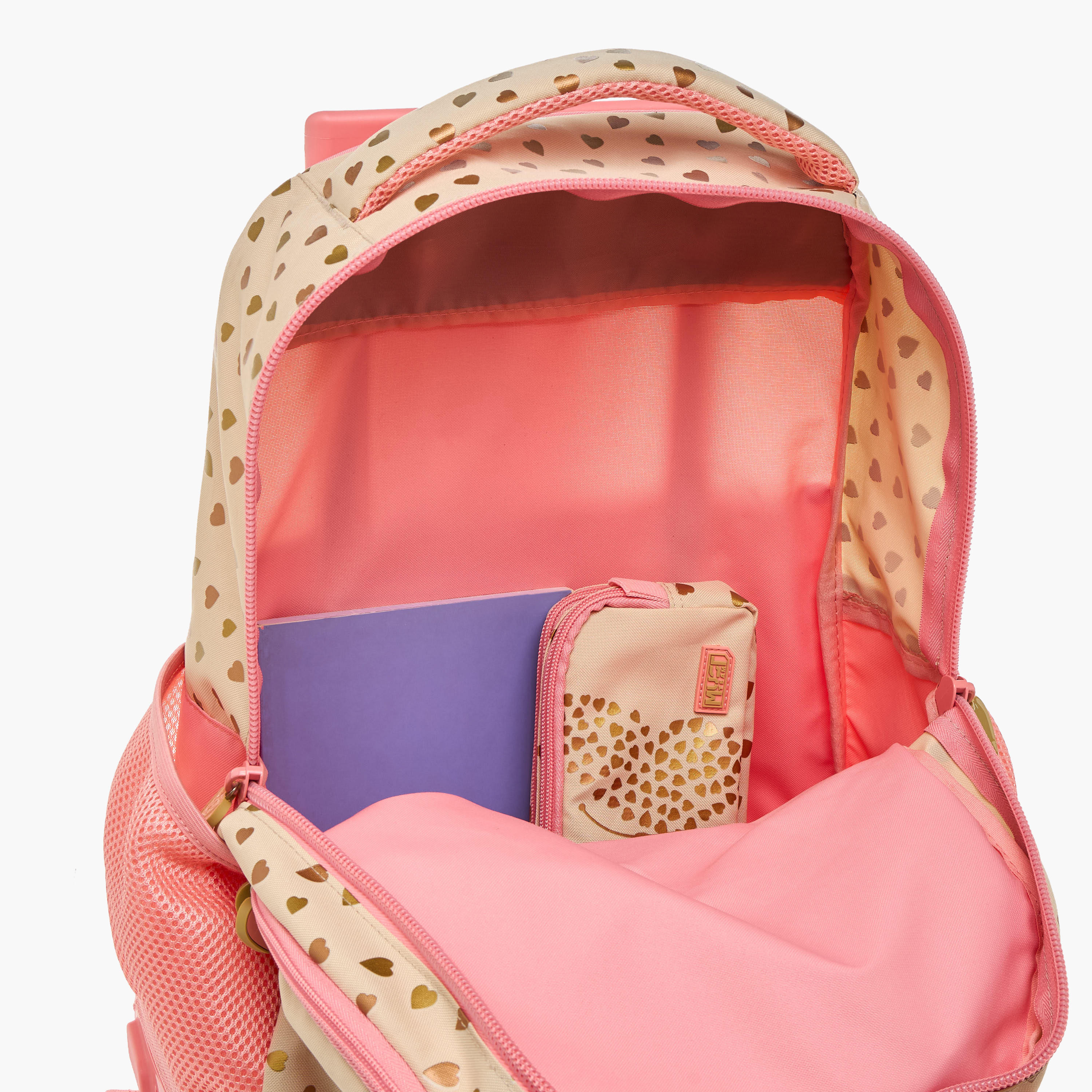 شنطة ترولي للبنات 5-8 سنوات بمقبض قابل للسحب وتصميم فراشة من ماست-school-bagsandbackpacks-trolleybags-image-18