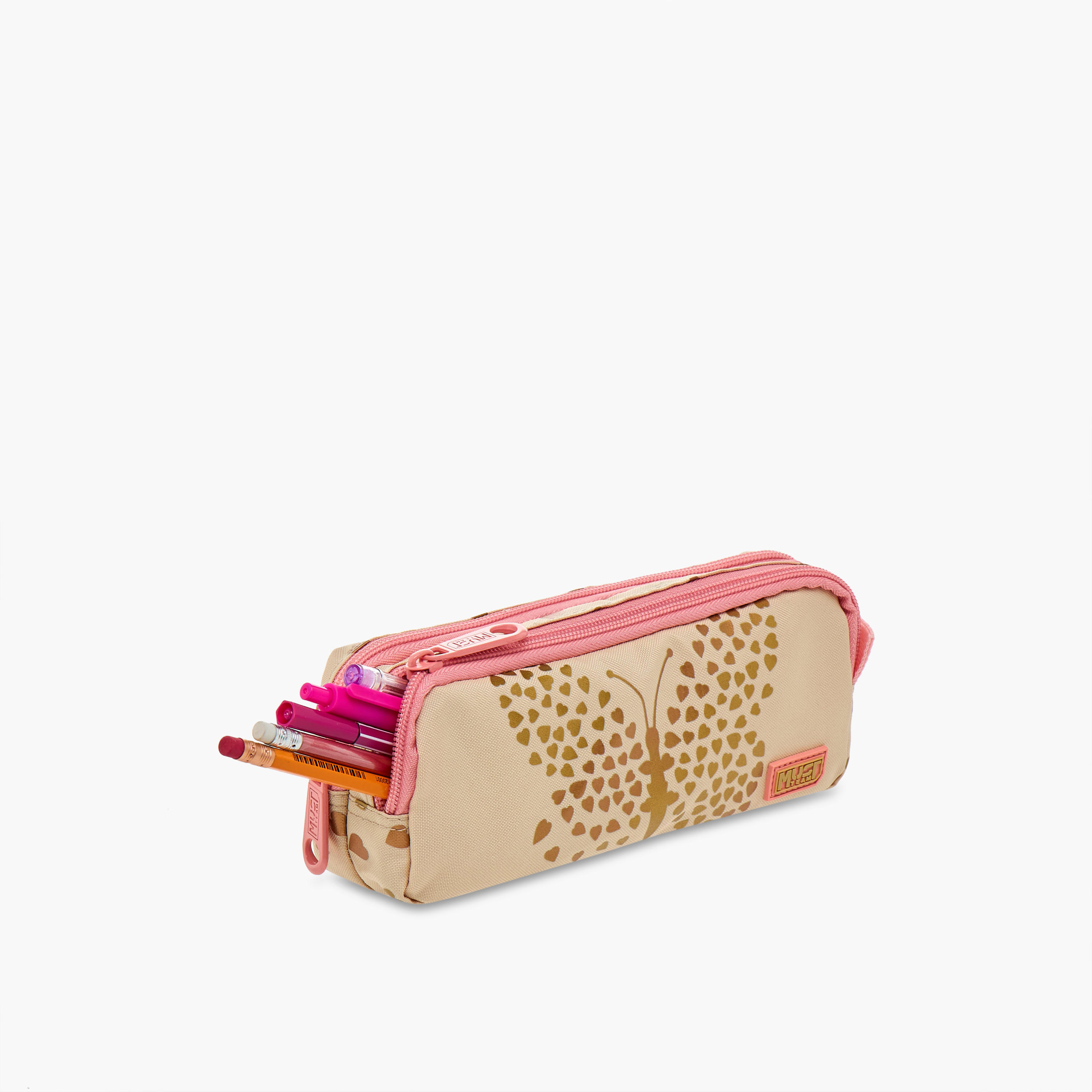 MUST Butterfly Print Pencil Pouch with Zip Closure-school-stationery-pencilcases-image-6