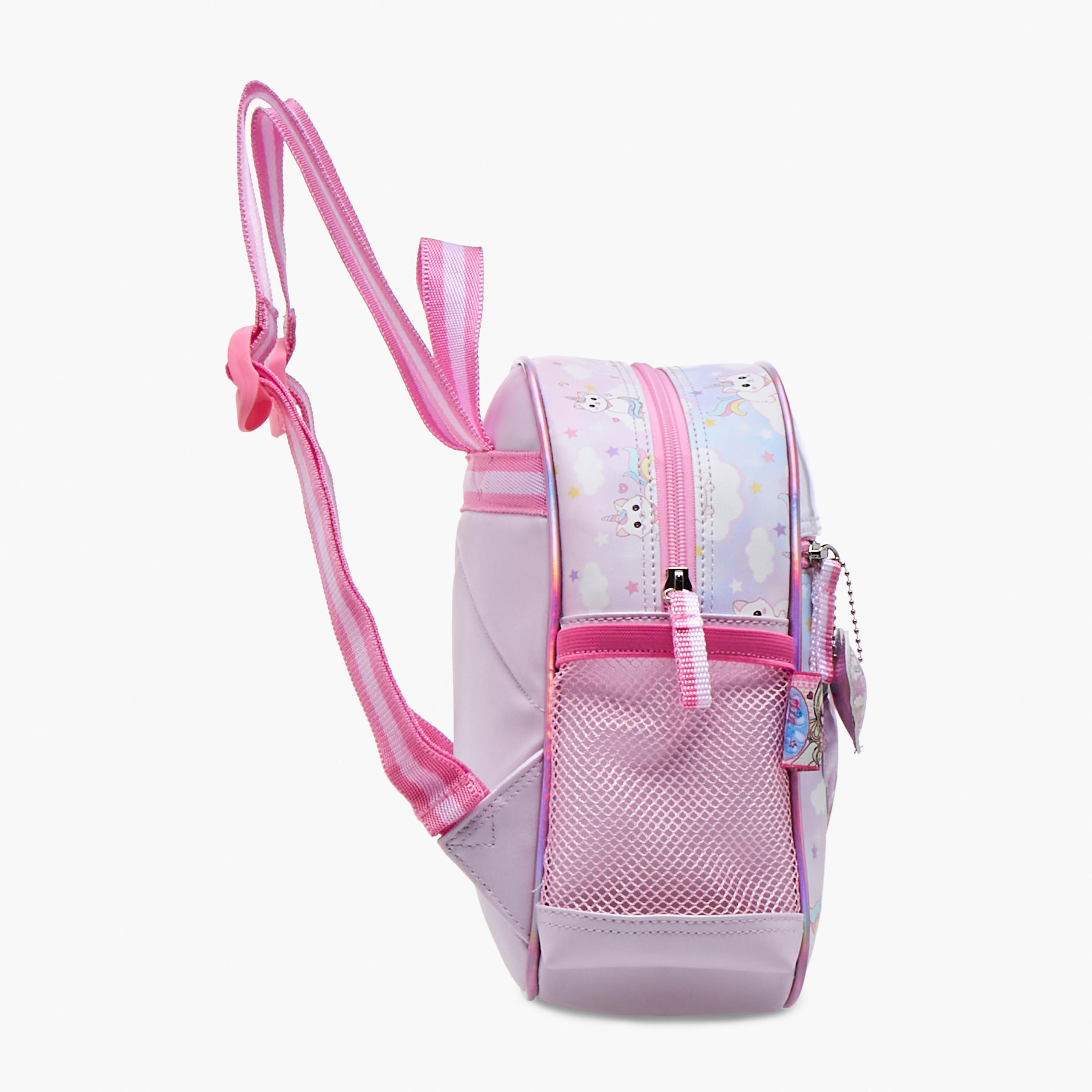 شنطة ظهر 10 بوصة بطبعات كاتيكورن مينمي مع حمالات كتف قابلة للتعديل - 31x13x40 سم-school-bagsandbackpacks-backpacks-image-3