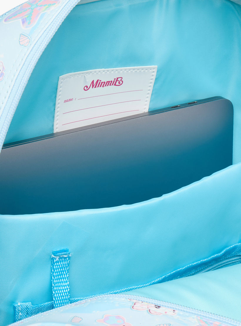 شنطة ظهر 16 بوصة بأحزمة قابلة للتعديل وسحاب إغلاق وطبعات من مينيمي - 21x10x23 سم-school-bagsandbackpacks-backpacks-image-11