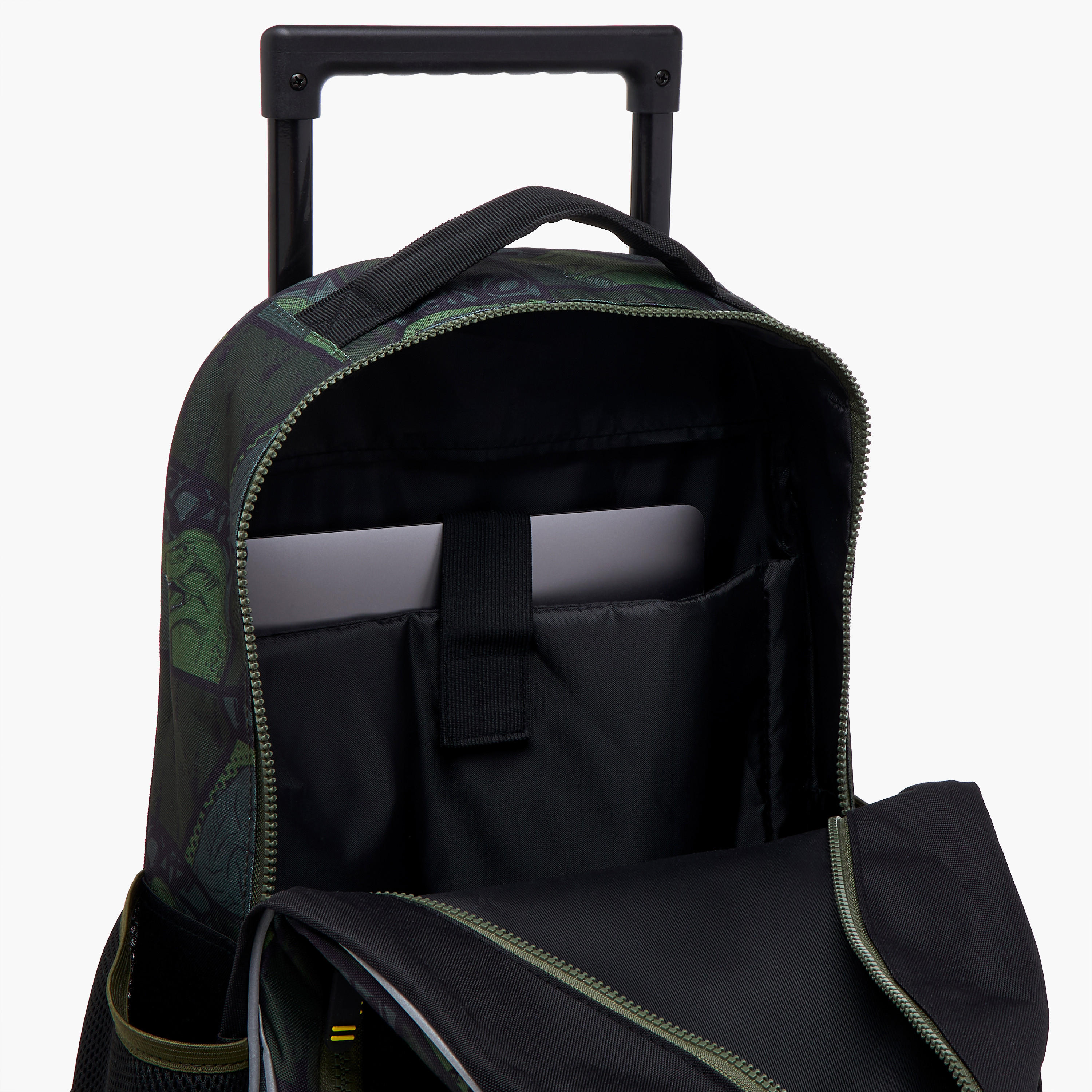 Dinosaur Trolley Bag for Boys 5-8 Years with Padded Shoulder Straps -school-bagsandbackpacks-trolleybags-image-13