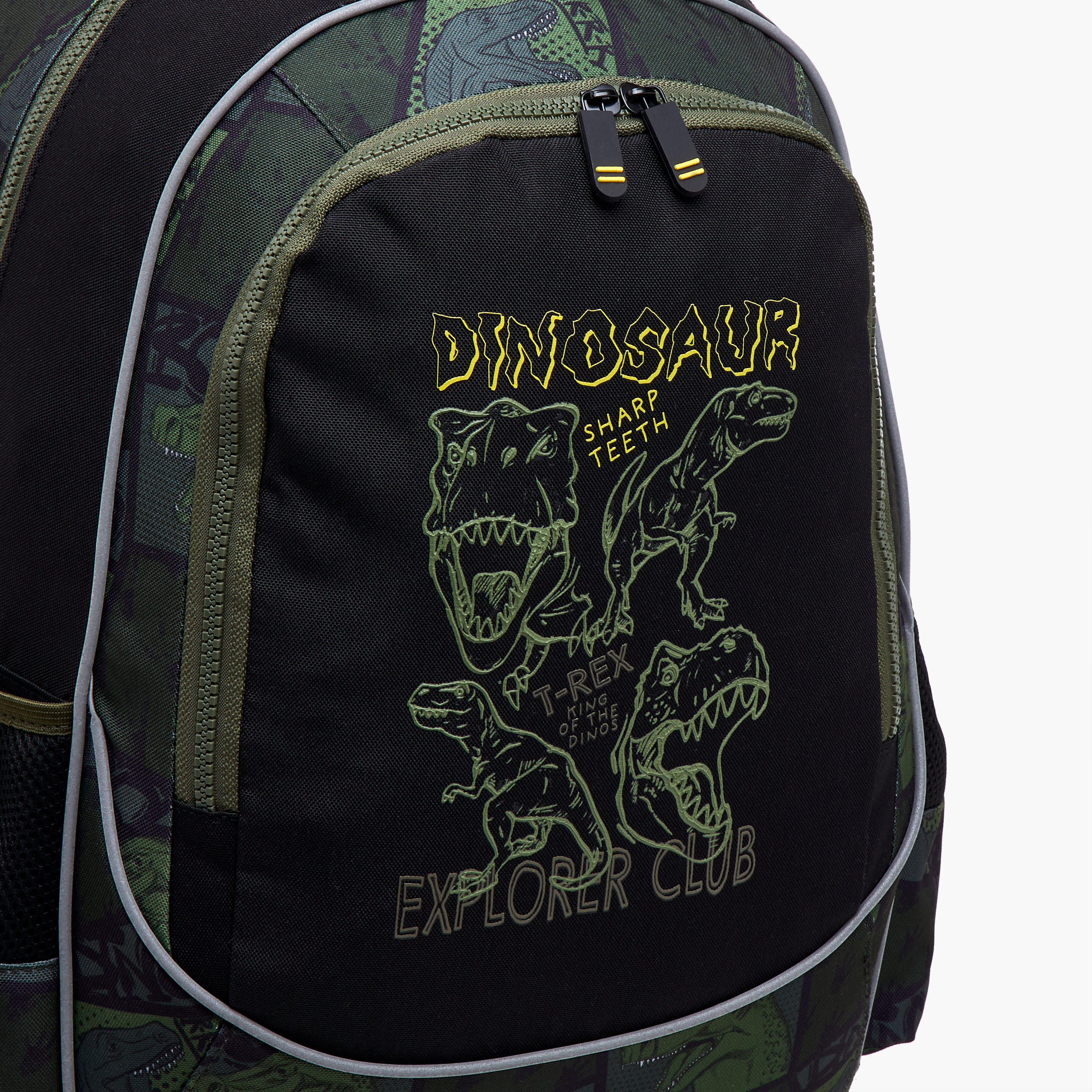 Dinosaur Trolley Bag for Boys 5-8 Years with Padded Shoulder Straps -school-bagsandbackpacks-trolleybags-image-8