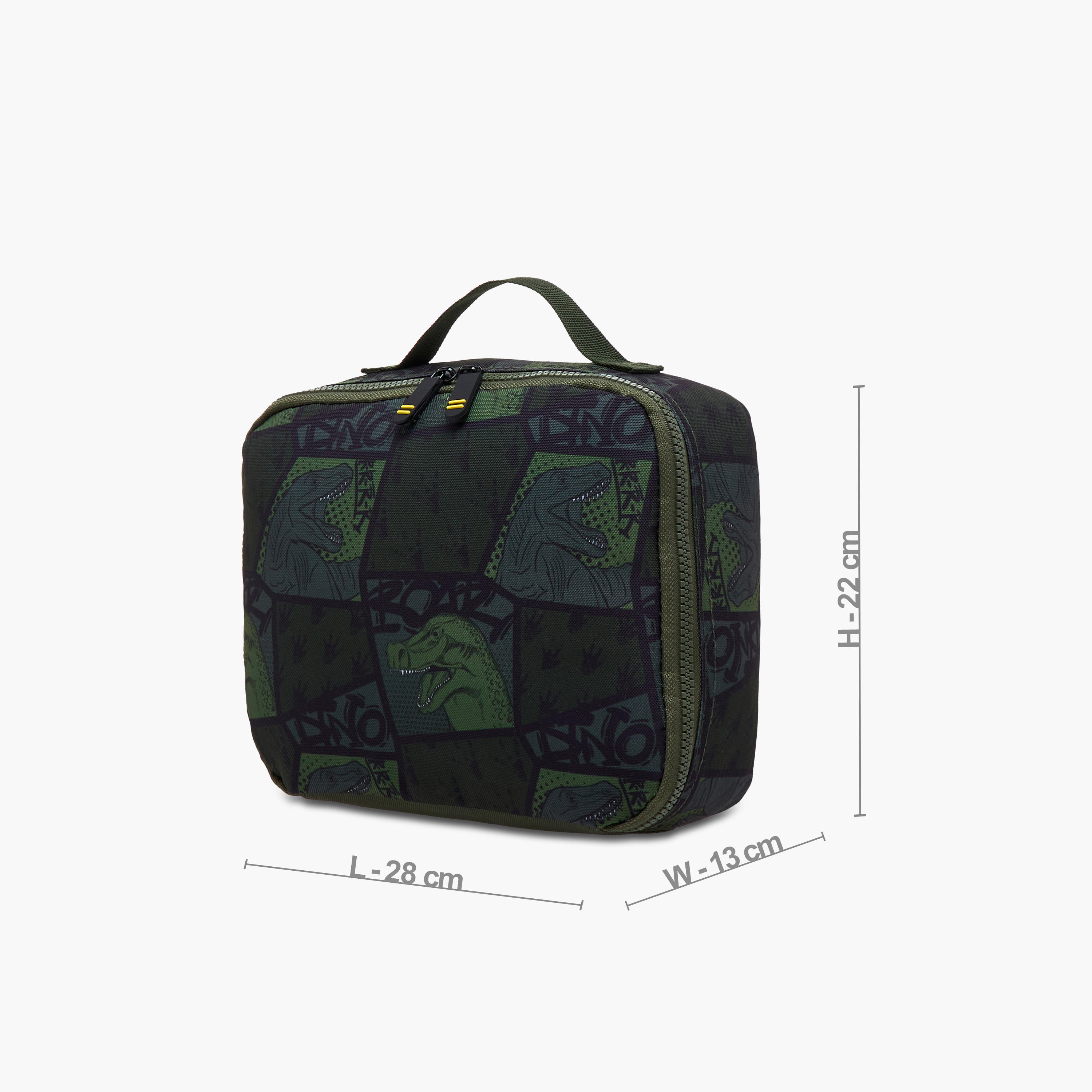 Dinosaur Print Lunch Bag with Zip Closure-school-lunchessentials-lunchbags-image-2