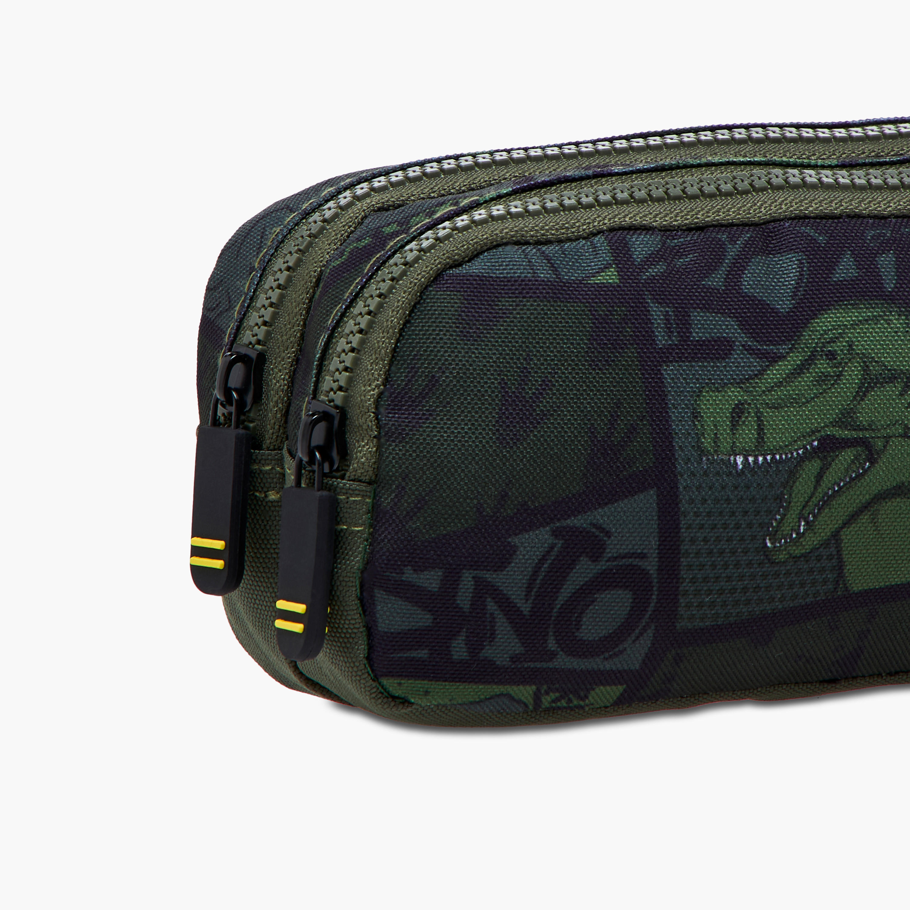 Dinosaur Print Pencil Pouch with Zip Closure-school-stationery-pencilcases-image-4