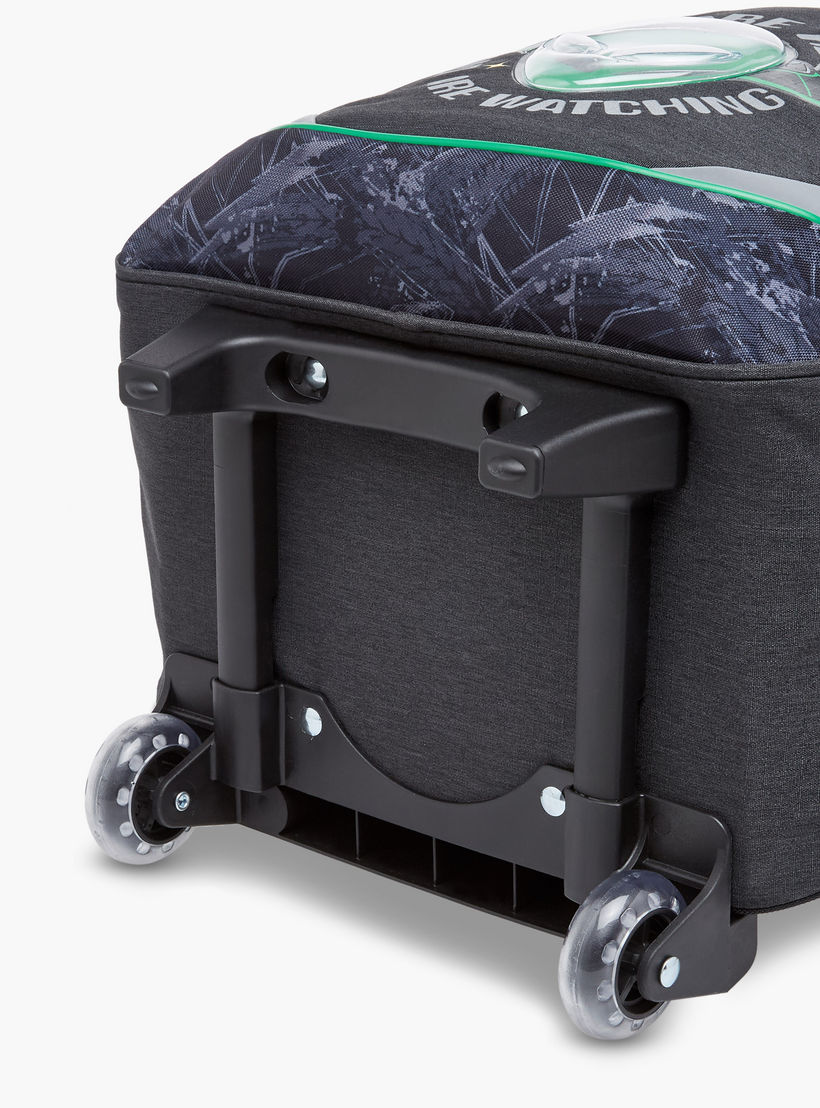 شنطة ترولي للأطفال 5-8 سنوات بأحزمة كتف مبطّنة وتصميم فضاء-school-bagsandbackpacks-trolleybags-image-12