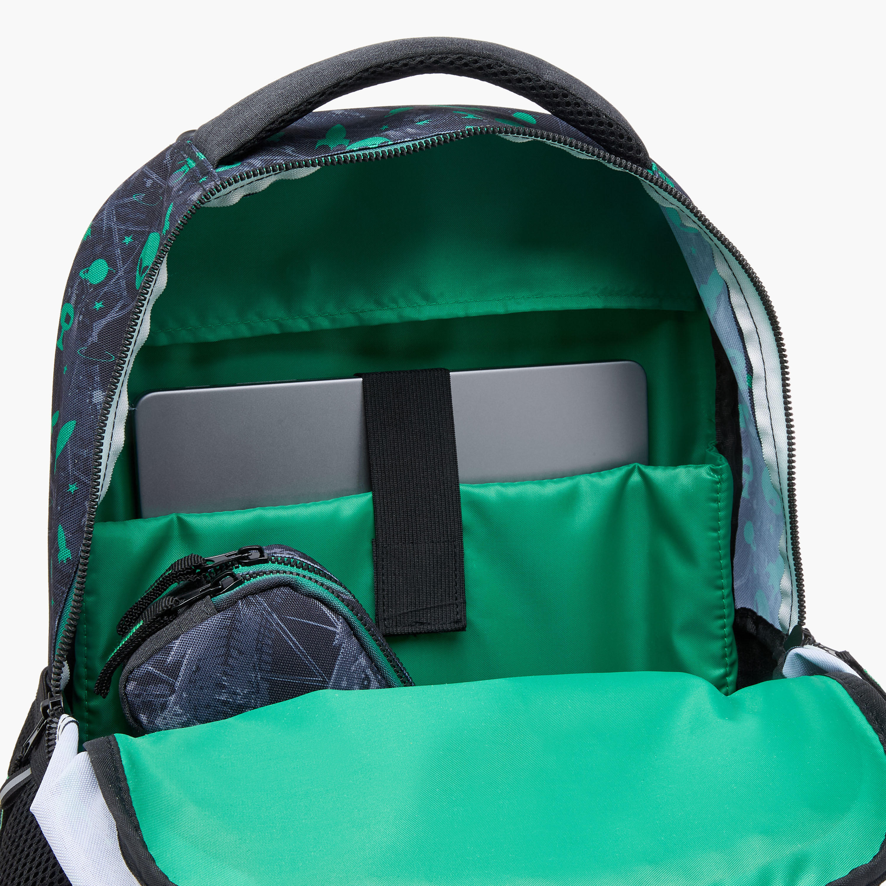 Space Trolley Bag for Kids 5-8 Years with Padded Shoulder Straps -school-bagsandbackpacks-trolleybags-image-8