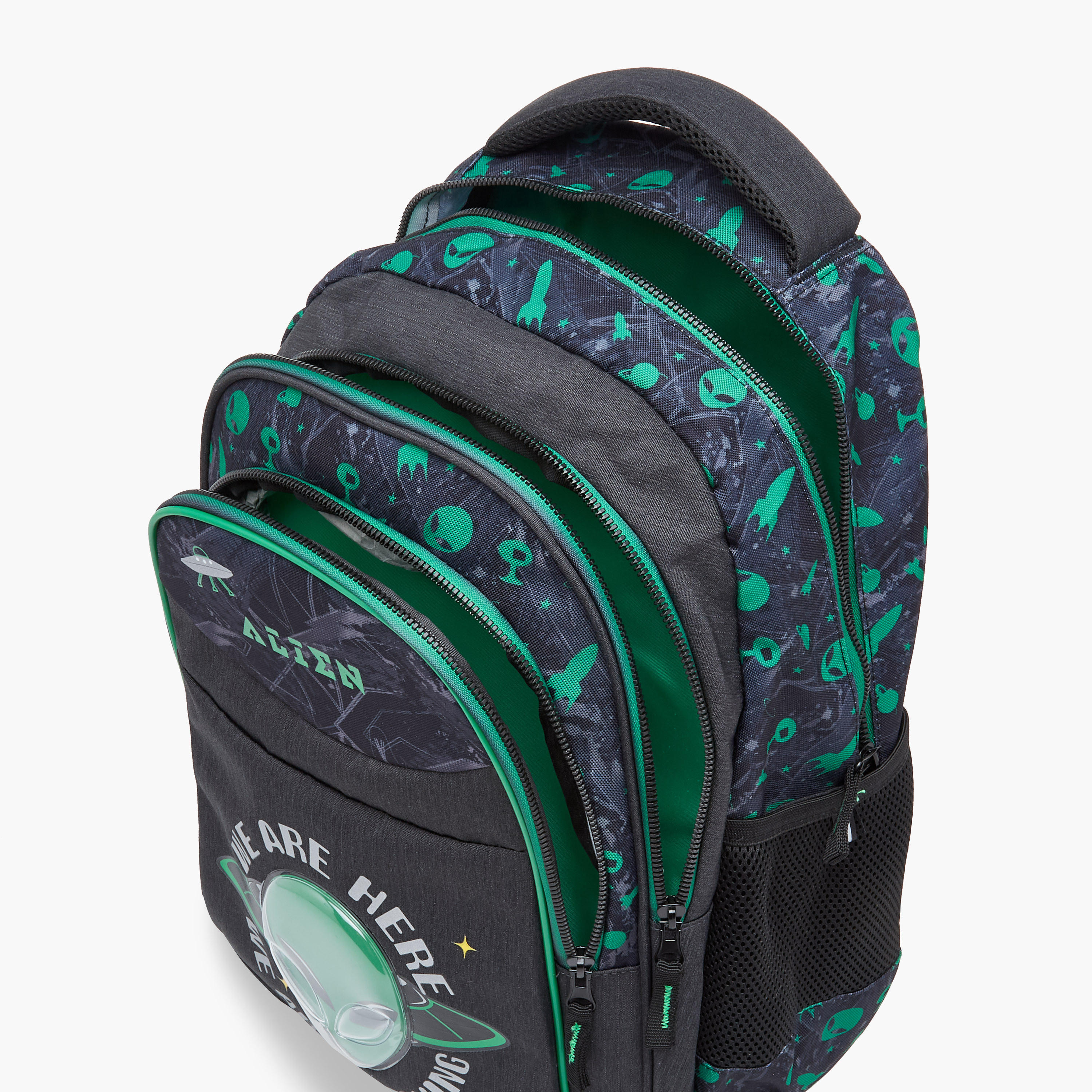 Alien Print 16-inch Backpack with Adjustable Shoulder Straps - 29x17x42 cms-school-bagsandbackpacks-backpacks-image-11