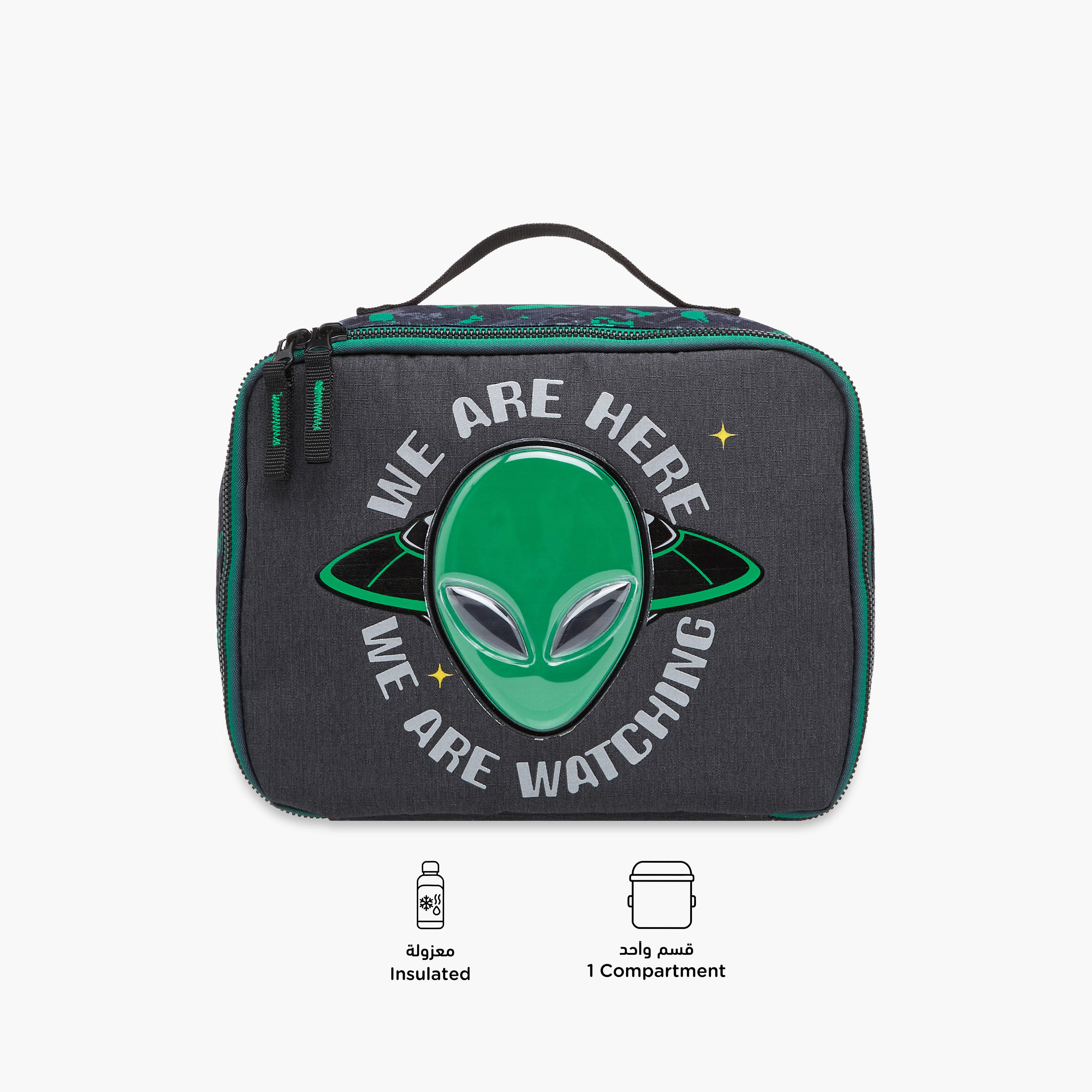 Graphic Print Lunch Bag with Zip Closure-school-lunchessentials-lunchbags-image-4