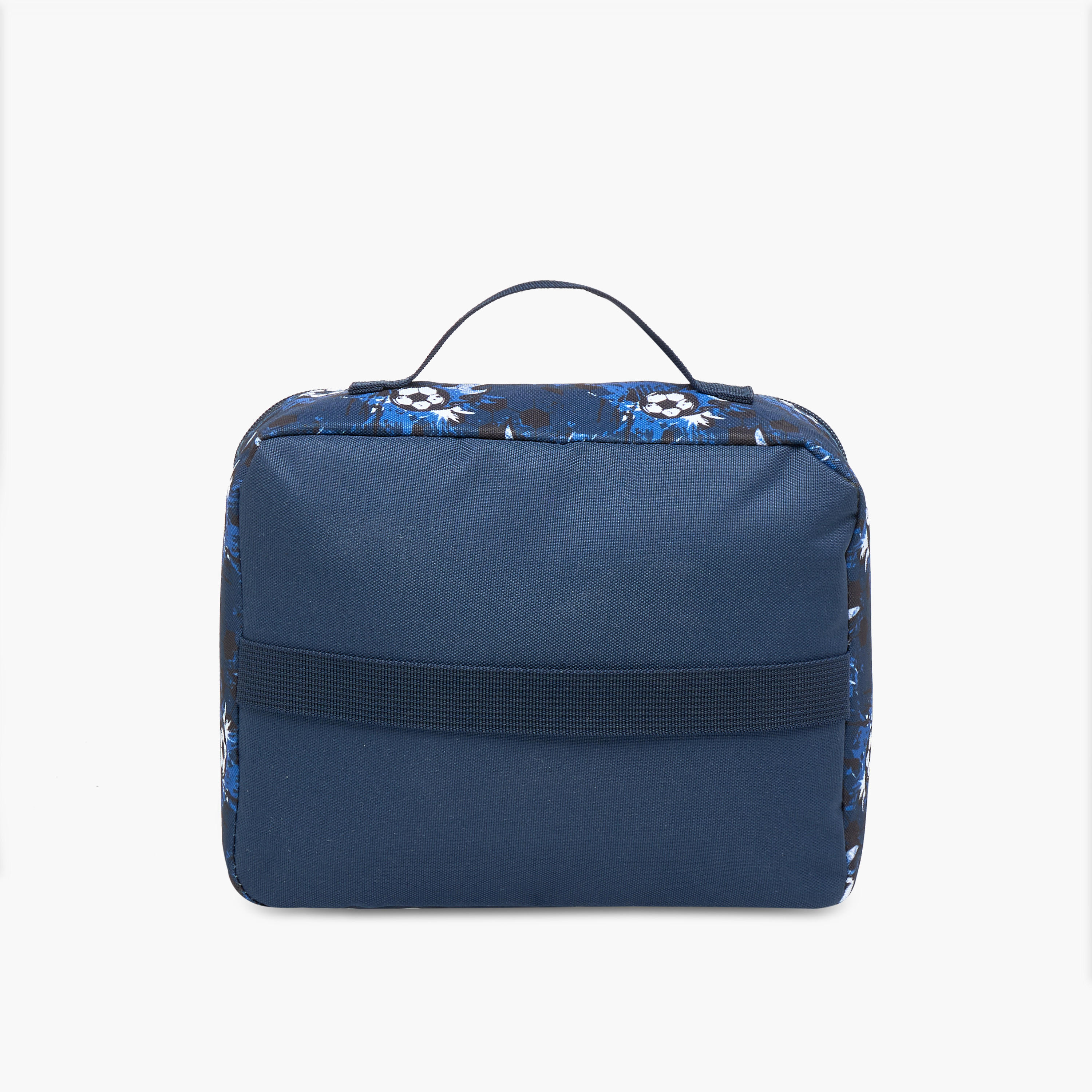 Football Print Lunch Bag with Zip Closure and Handle-school-lunchessentials-lunchbags-image-3
