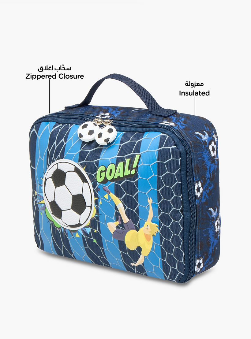 Football Print Lunch Bag with Zip Closure and Handle-school-lunchessentials-lunchbags-image-6