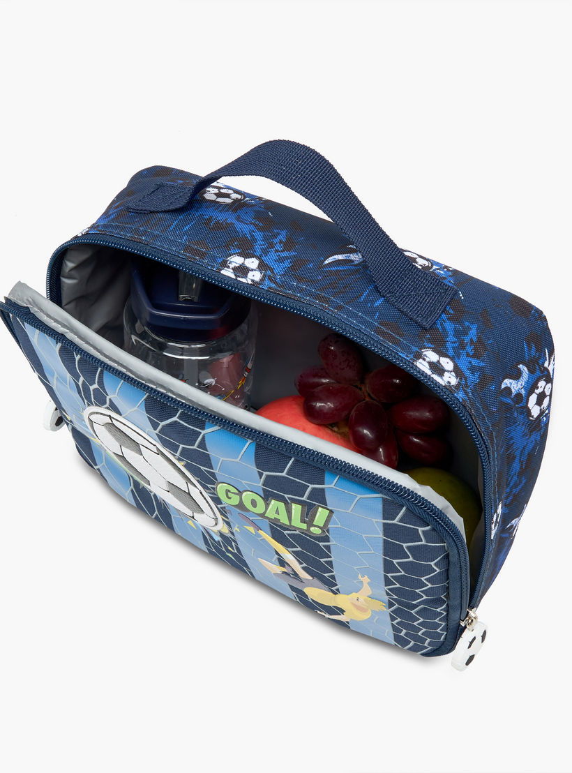Football Print Lunch Bag with Zip Closure and Handle-school-lunchessentials-lunchbags-image-7