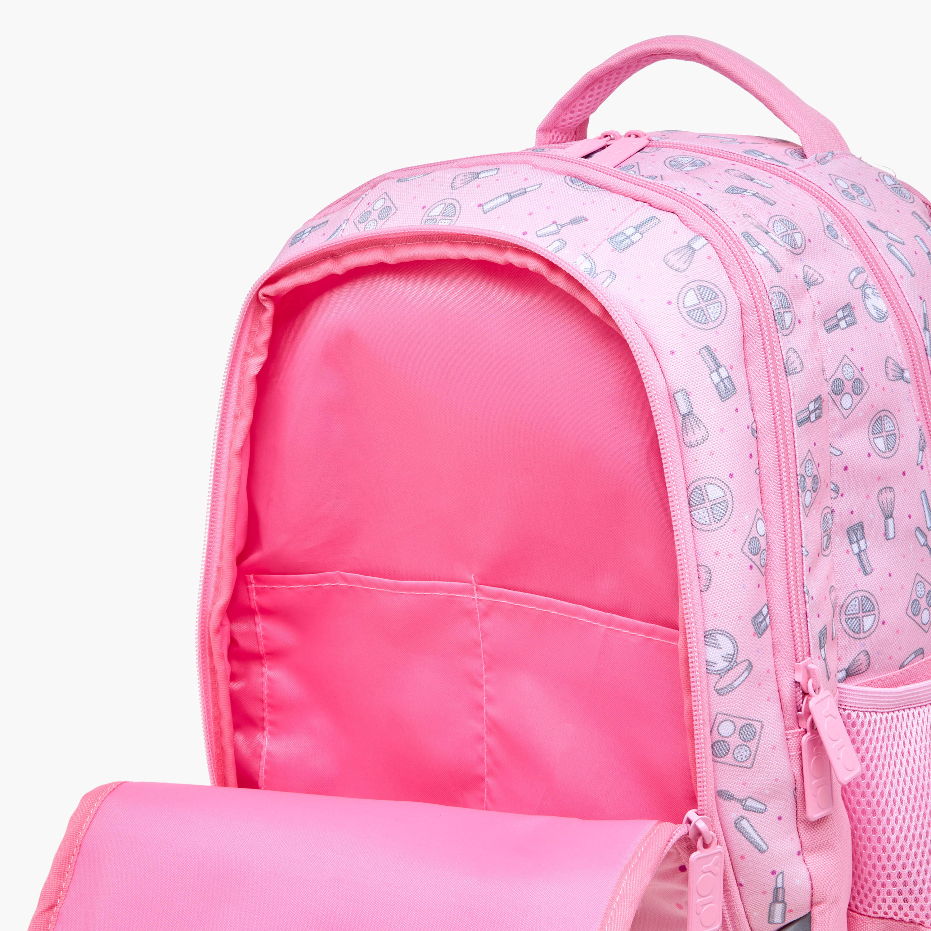 Yolo Applique Detail Backpack with Adjustable Straps and Zip Closure - 30x40x20 cms-school-bagsandbackpacks-backpacks-image-10