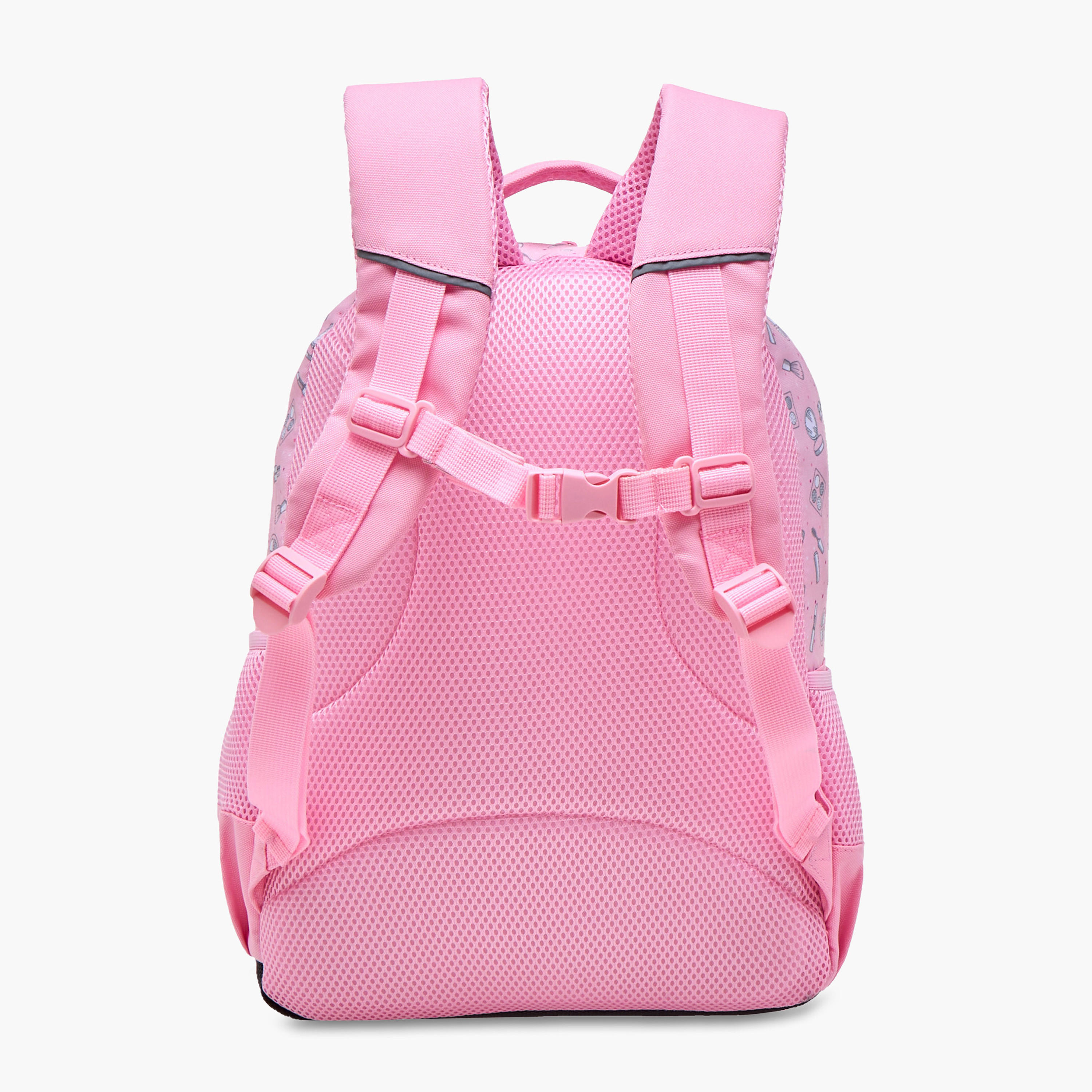 Yolo Applique Detail Backpack with Adjustable Straps and Zip Closure - 30x40x20 cms-school-bagsandbackpacks-backpacks-image-5