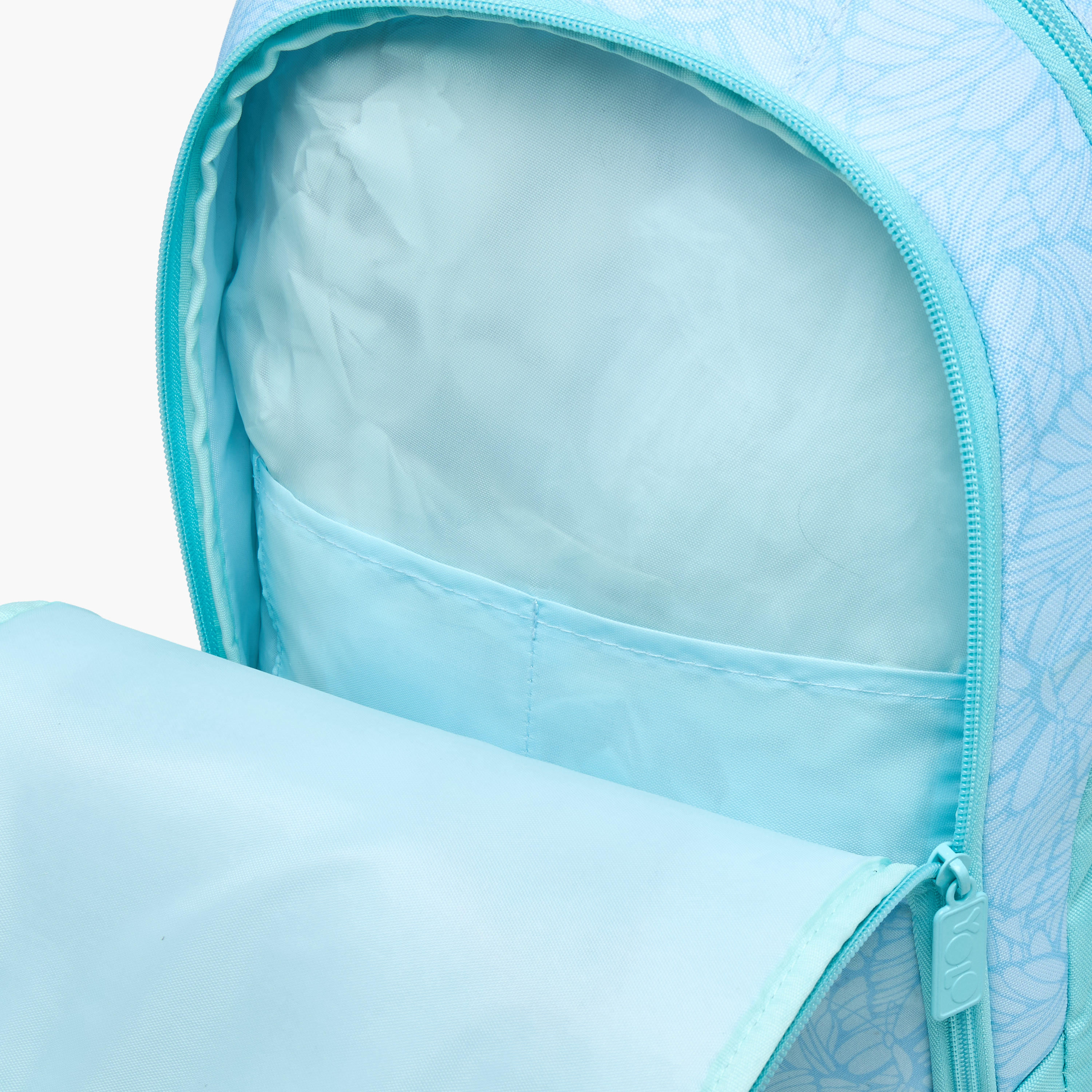 Yolo Butterfly Print Backpack with Zip Closure and Laptop Compartment - 30x40x20 cms-school-bagsandbackpacks-backpacks-image-9