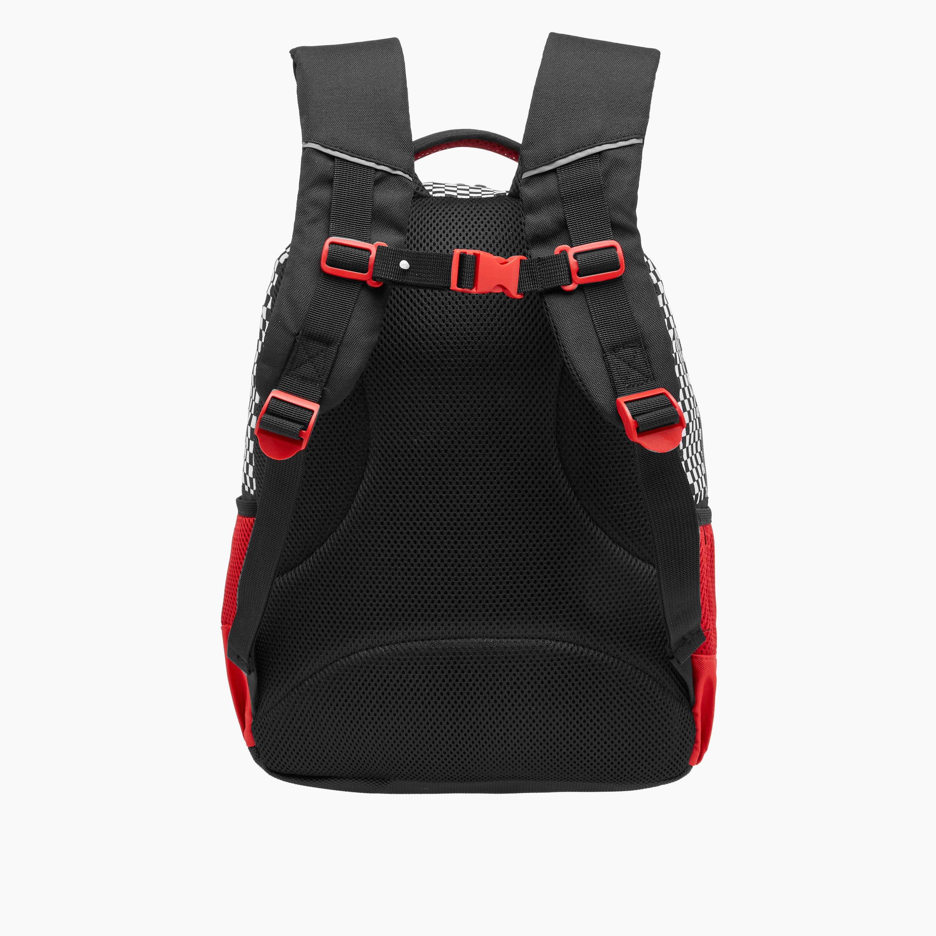 Yolo Racing Track Applique Backpack with Adjustable Straps and Zip Closure - 30x40x20 cms-school-bagsandbackpacks-backpacks-image-3