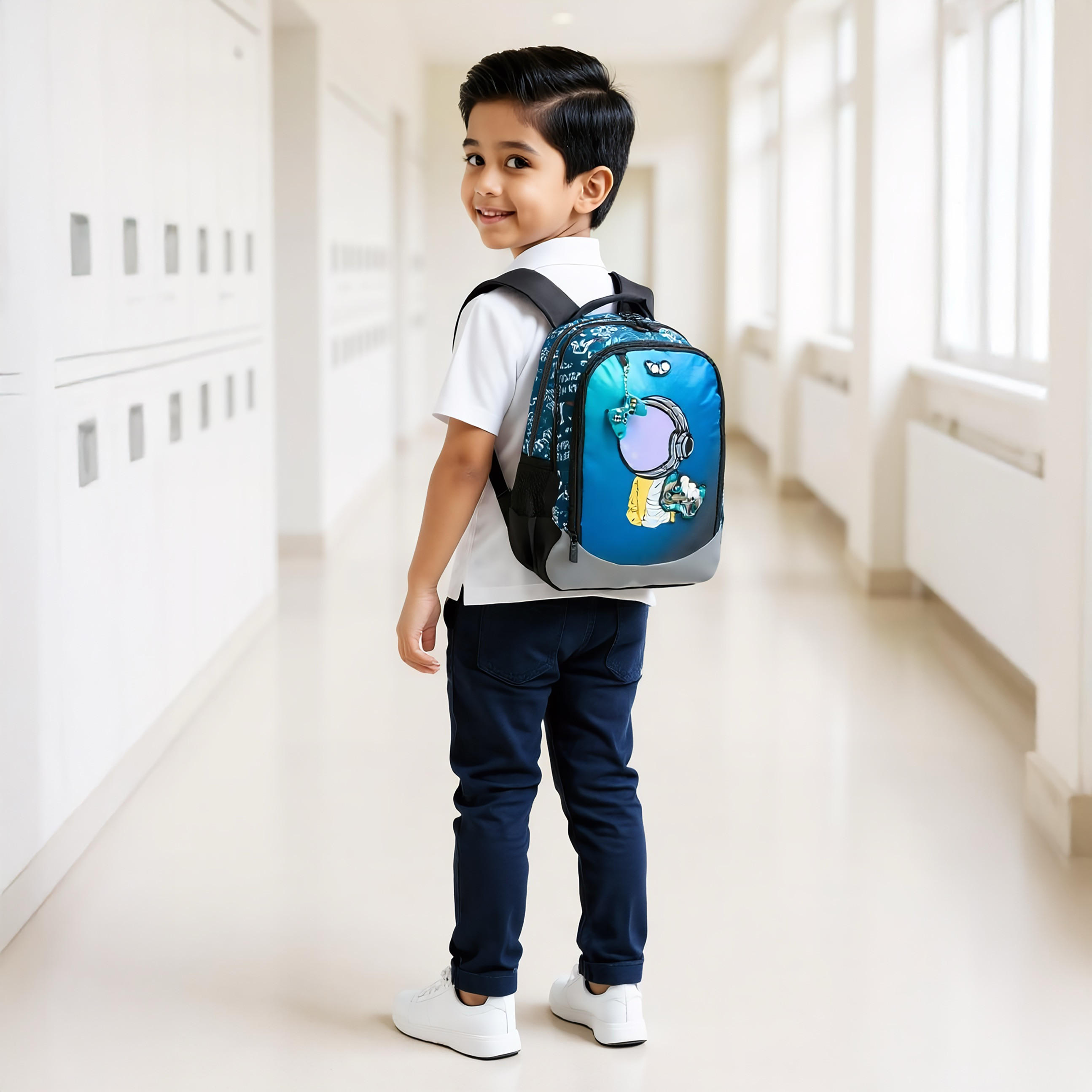 Yolo Gamer Print Backpack with Zip Closure and Laptop Compartment - 30x40x20 cms-school-bagsandbackpacks-backpacks-image-3